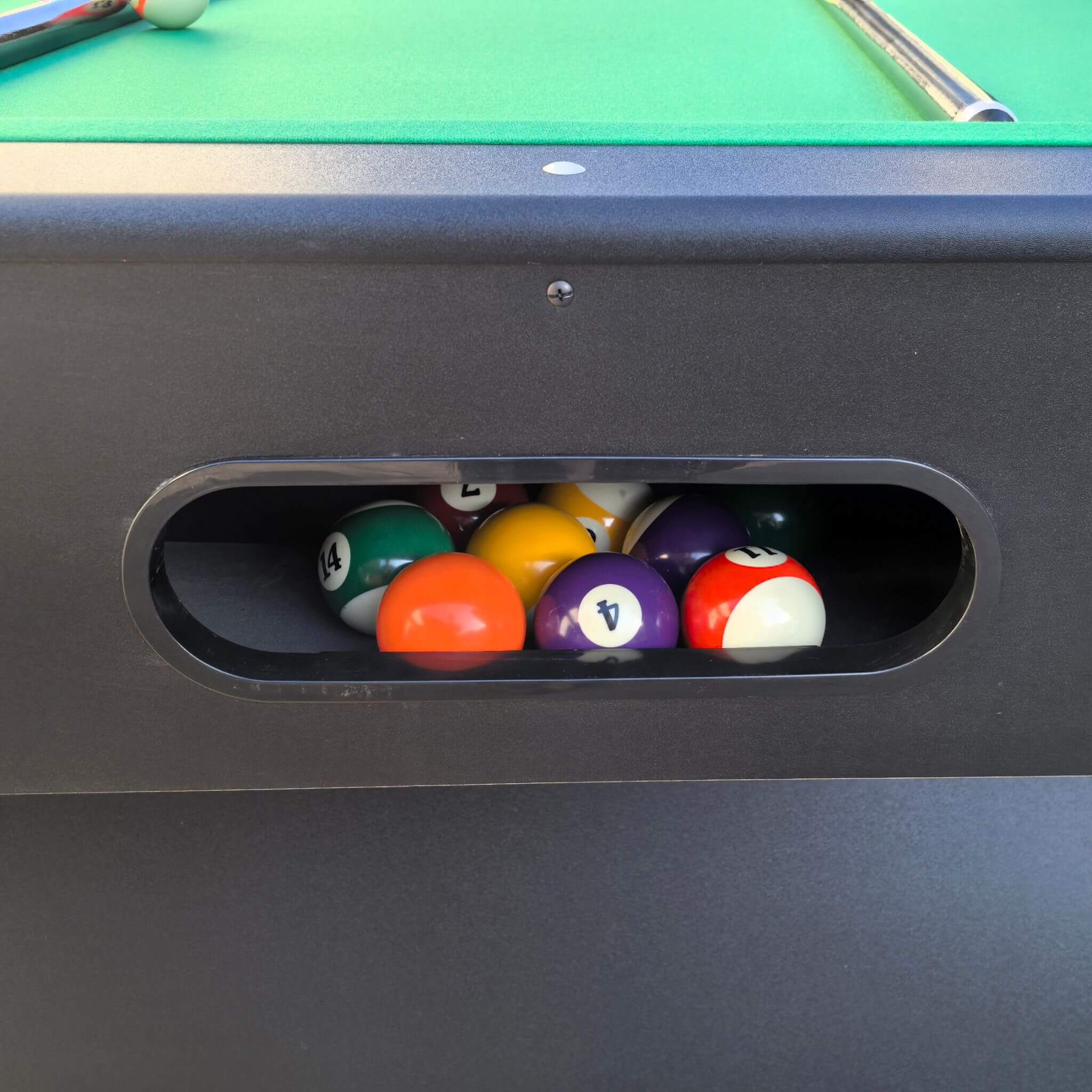 Premium 7FT Black Billiards Game Room Table For Home With Cue Sticks And Billiard Balls (SAK58210) – SAKSBY WHOLESALE, view 8