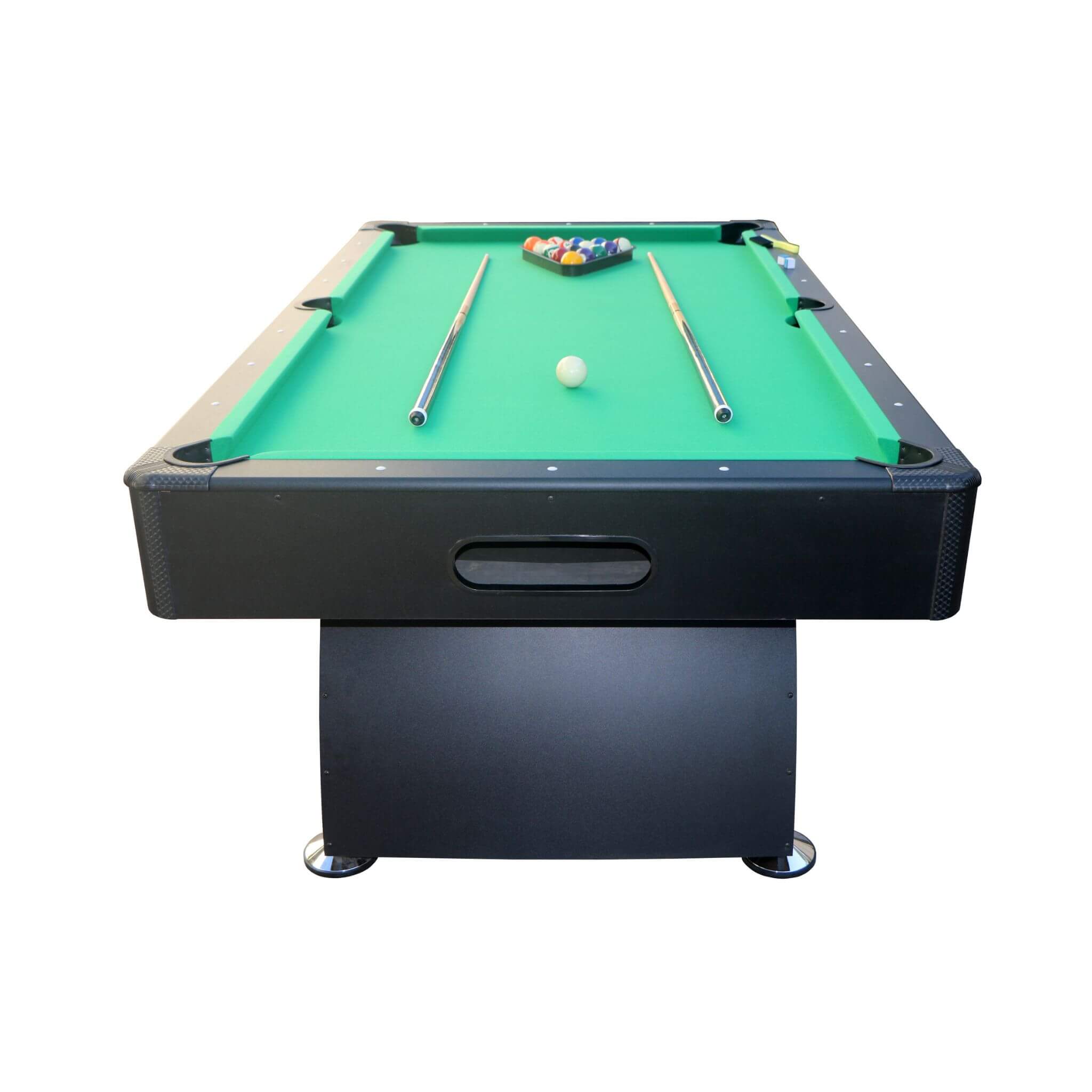 Premium 7FT Black Billiards Game Room Table For Home With Cue Sticks And Billiard Balls (SAK58210) – SAKSBY WHOLESALE, view 4