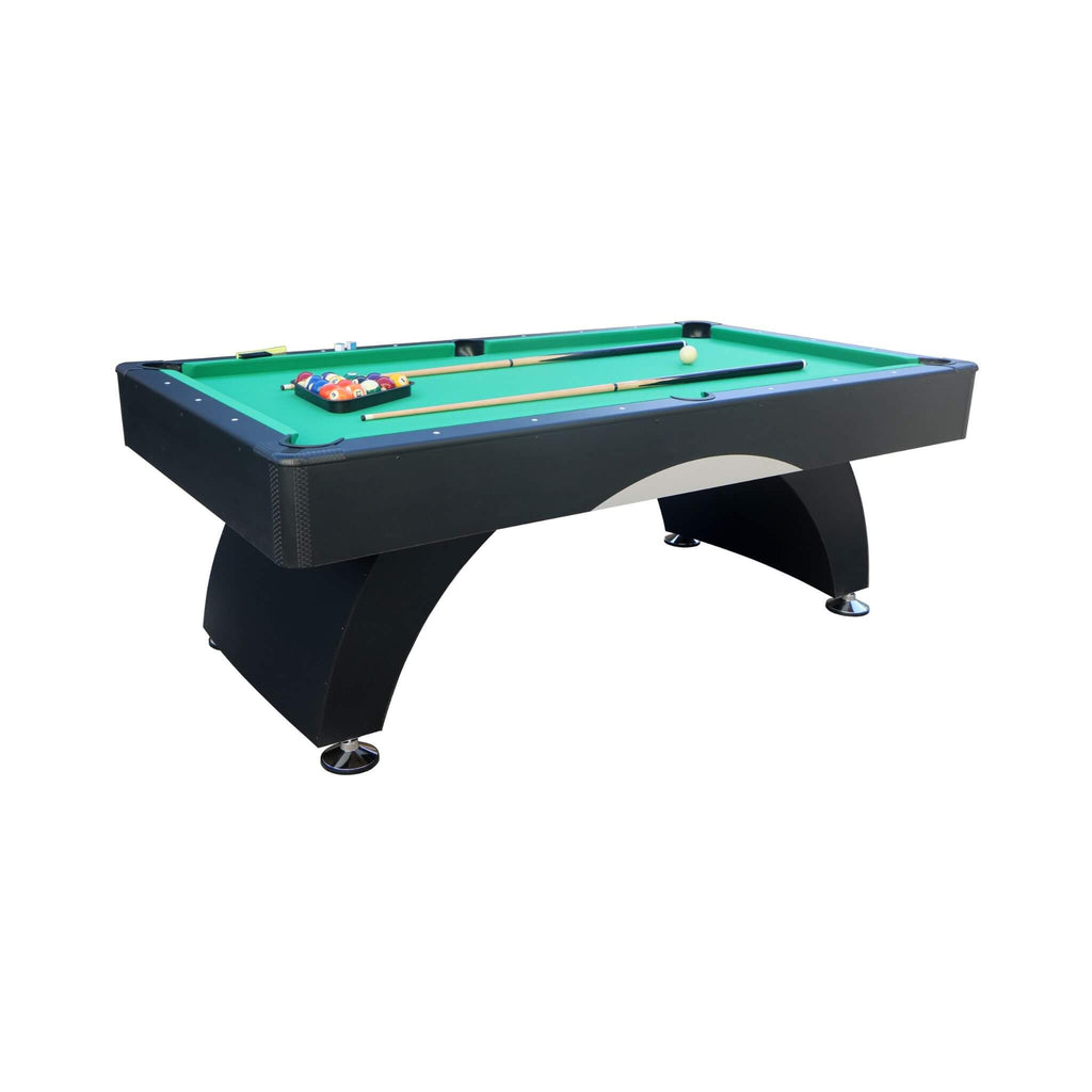 Premium 7FT Black Billiards Game Room Table For Home With Cue Sticks And Billiard Balls (SAK58210) – SAKSBY WHOLESALE, view 3
