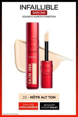 L'Oreal Paris Skin Ink High Coverage Liquid Foundation - Natural Finish, Long Lasting, Even Skin Tone, Flawless Makeup