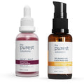 The Purest Solutions Skincare Set - Anti-Aging, Vitamin C Serum & Exfoliating Facial Peeling for Uneven Skin Tone