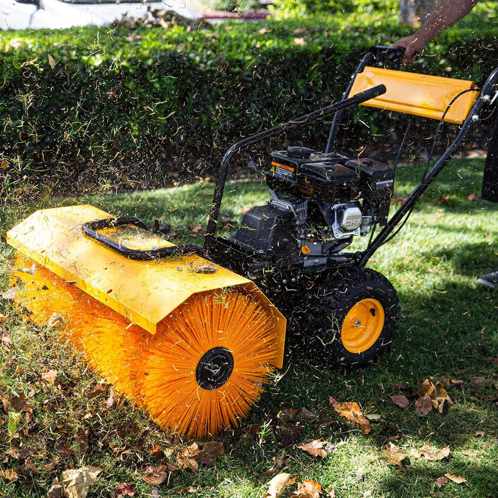 Heavy-Duty 7HP 31-Inch Commercial Walk-Behind Gas-Powered Sweeper (SAK25489) – SAKSBY WHOLESALE, view 3