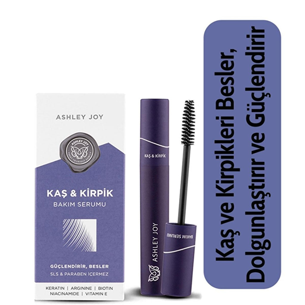 Ashley Joy Eyelash & Eyebrow Growth Serum: Strengthen, Volumize, Paraben-Free for Thicker, Longer Lashes & Brows