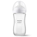 Philips Avent Natural Response Glass Baby Bottle, 8 oz: Anti-Colic, Slow Flow, BPA-Free, Newborn Feeding