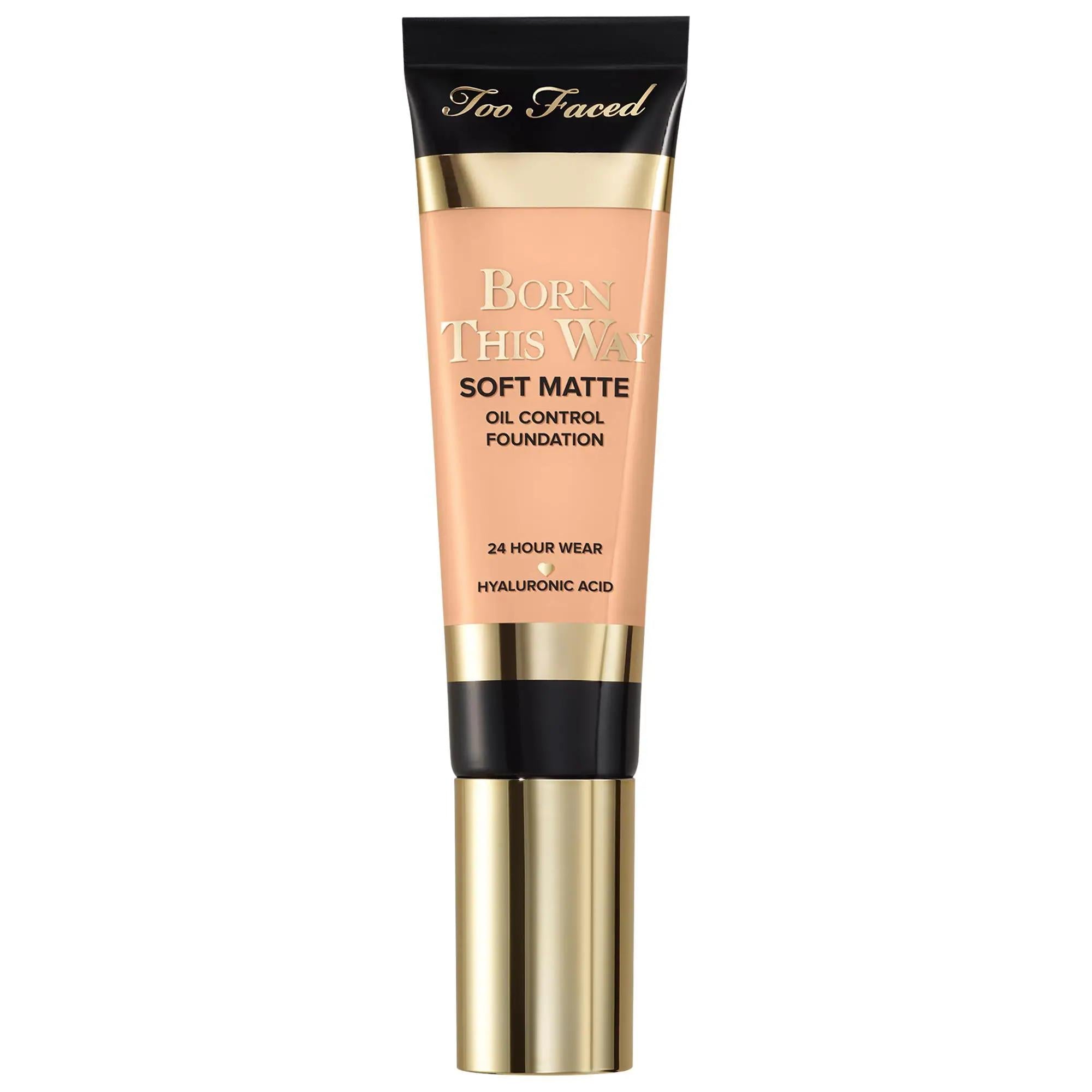 Too Faced Born This Way Soft Matte Foundation - Long-Lasting, Oil-Control, Vegan & Cruelty-Free Liquid Foundation for Matte Finish