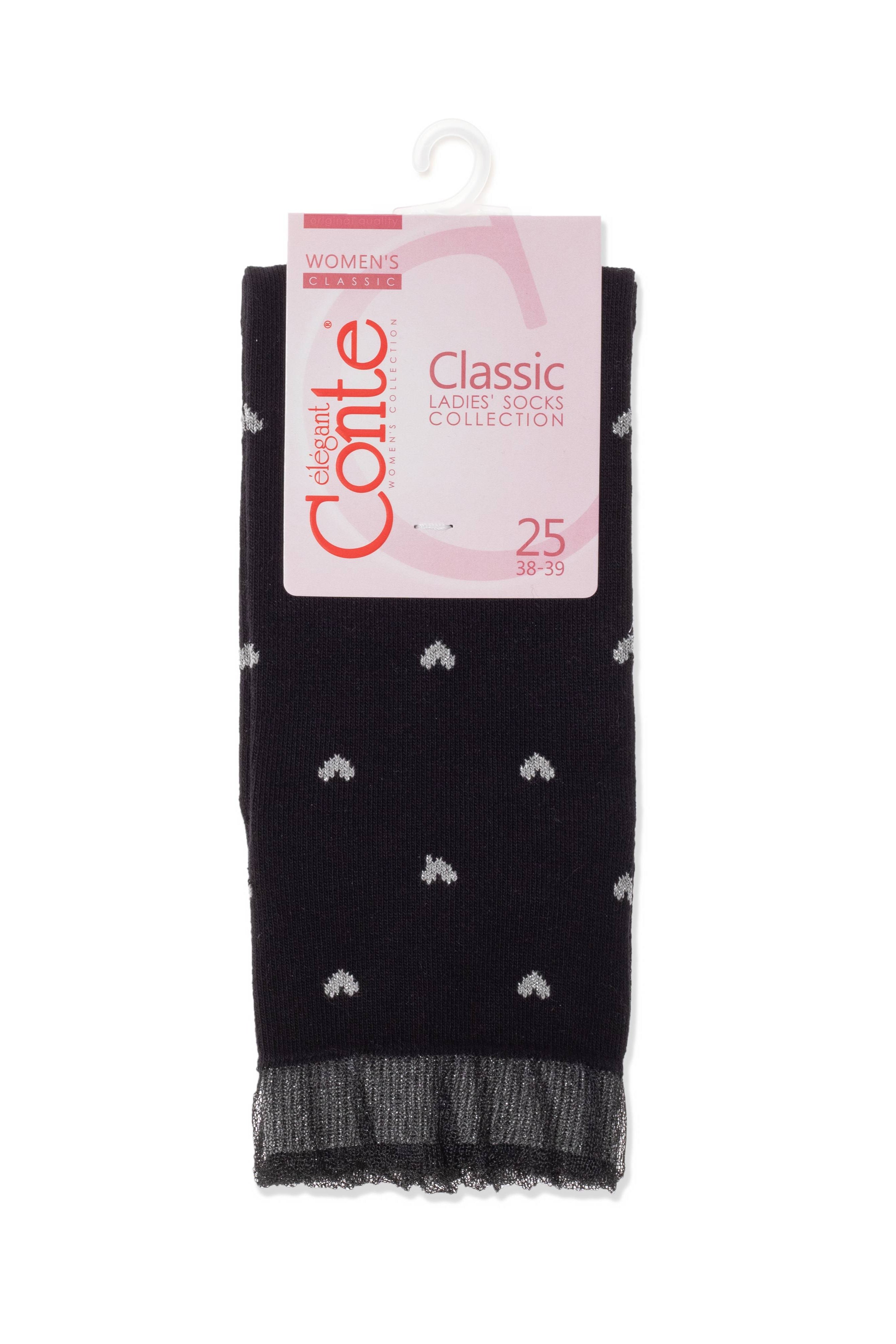 TheRanok.com Conte Cotton Socks Classic - 243 Airy Sole and Lurex — back view