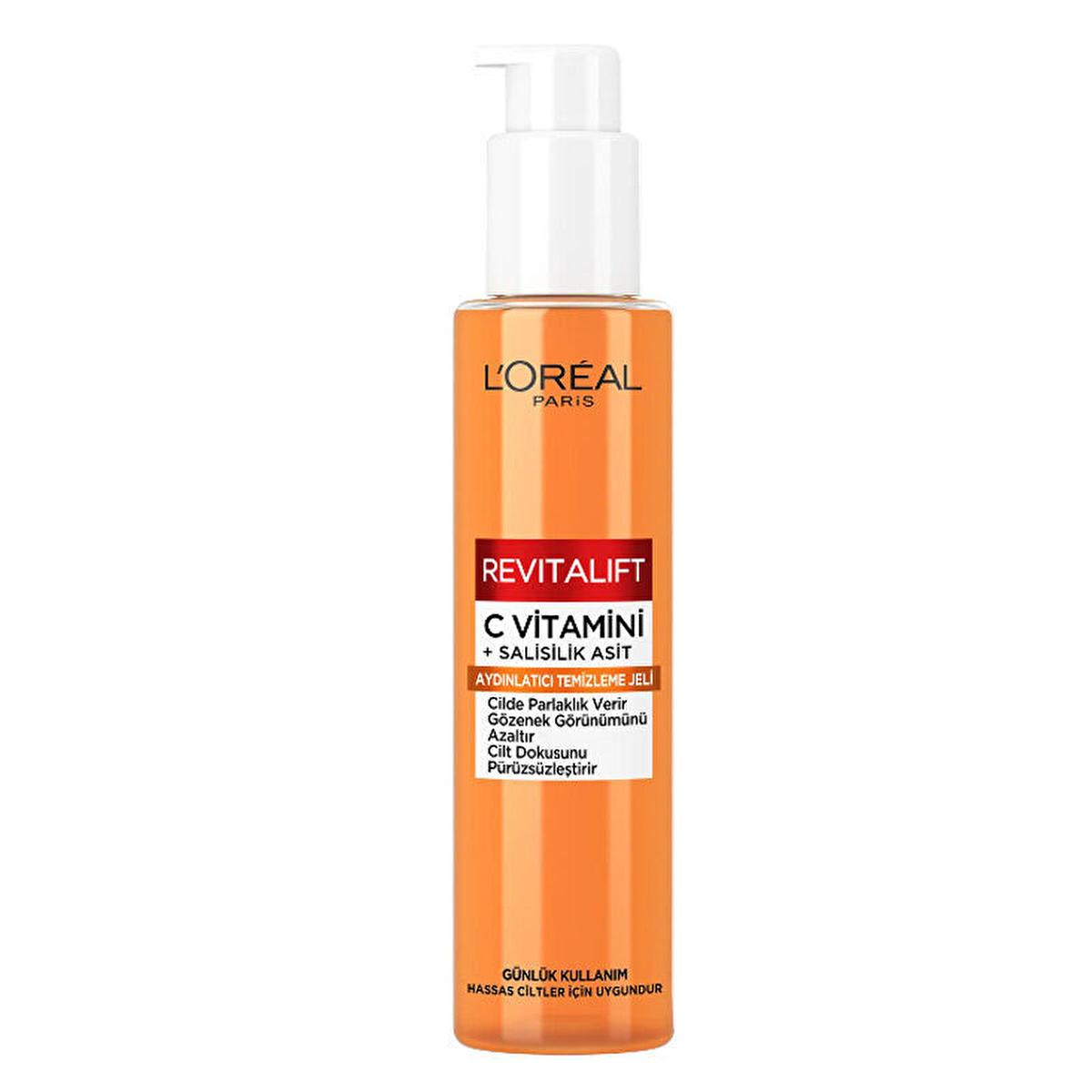 L'Oreal Paris Revitalift Clinical C Vitamin + Salicylic Acid Brightening Foaming Cleanser: Minimize Pores & Reveal Radiant Skin
