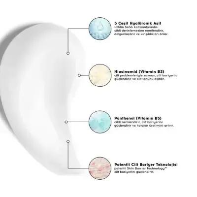 Cream Co. Hydrating Facial Moisturizer Set for Sensitive Skin: Hyaluronic Acid, Niacinamide, Vegan Skincare - Repair & Protect, Improve Skin Texture