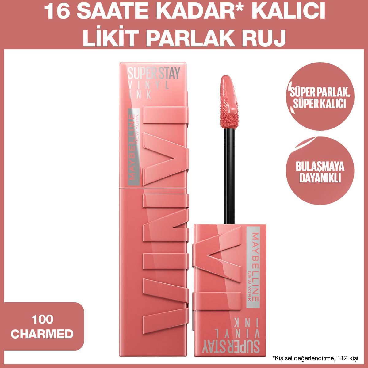 Maybelline New York Super Stay Vinyl Ink Liquid Lipstick - Long-Lasting Glossy Lip Color, Smudge-Proof & Non-Sticky Formula