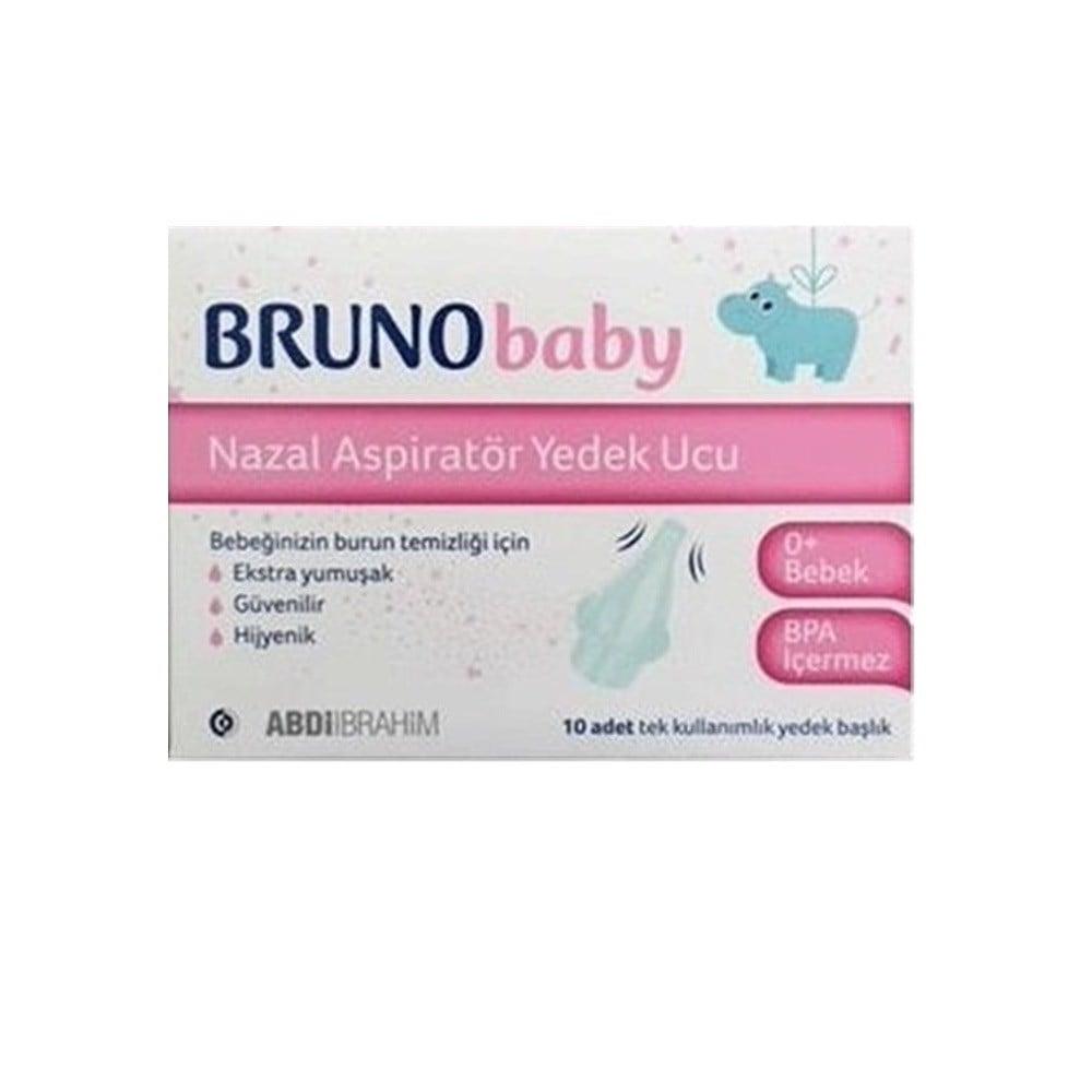 BRUNO Baby Nasal Aspirator Replacement Tips - 10 Pack | Extra Soft