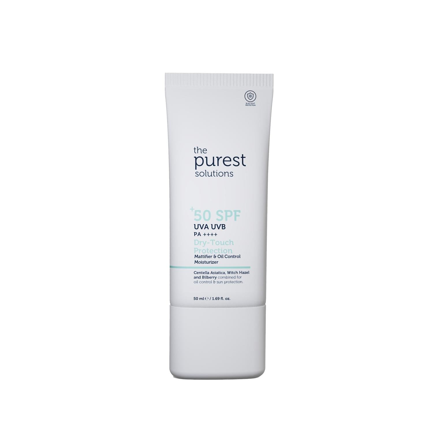 The Purest Solutions High SPF 50+ Matte Finish Sunscreen for Oily Skin - Non-Comedogenic Facial Protection