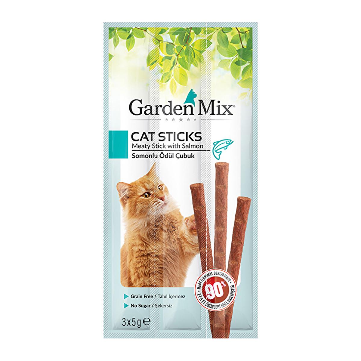 Salmon Cat Treat Sticks 3 x 5g - High-Protein Salmon Cat Treats