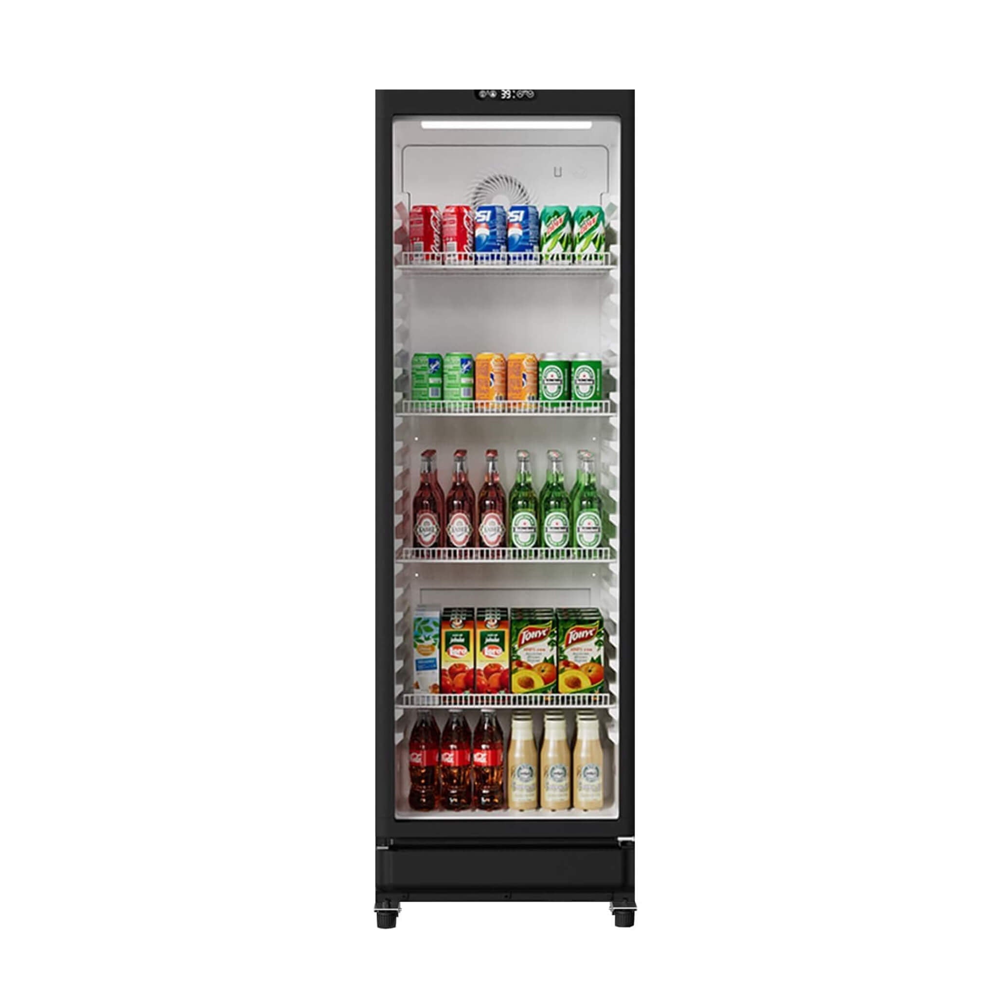 8.5 Cu.Ft Commercial Single Glass Door Beverage Merchandiser Refrigerator (SAK27946) – SAKSBY WHOLESALE