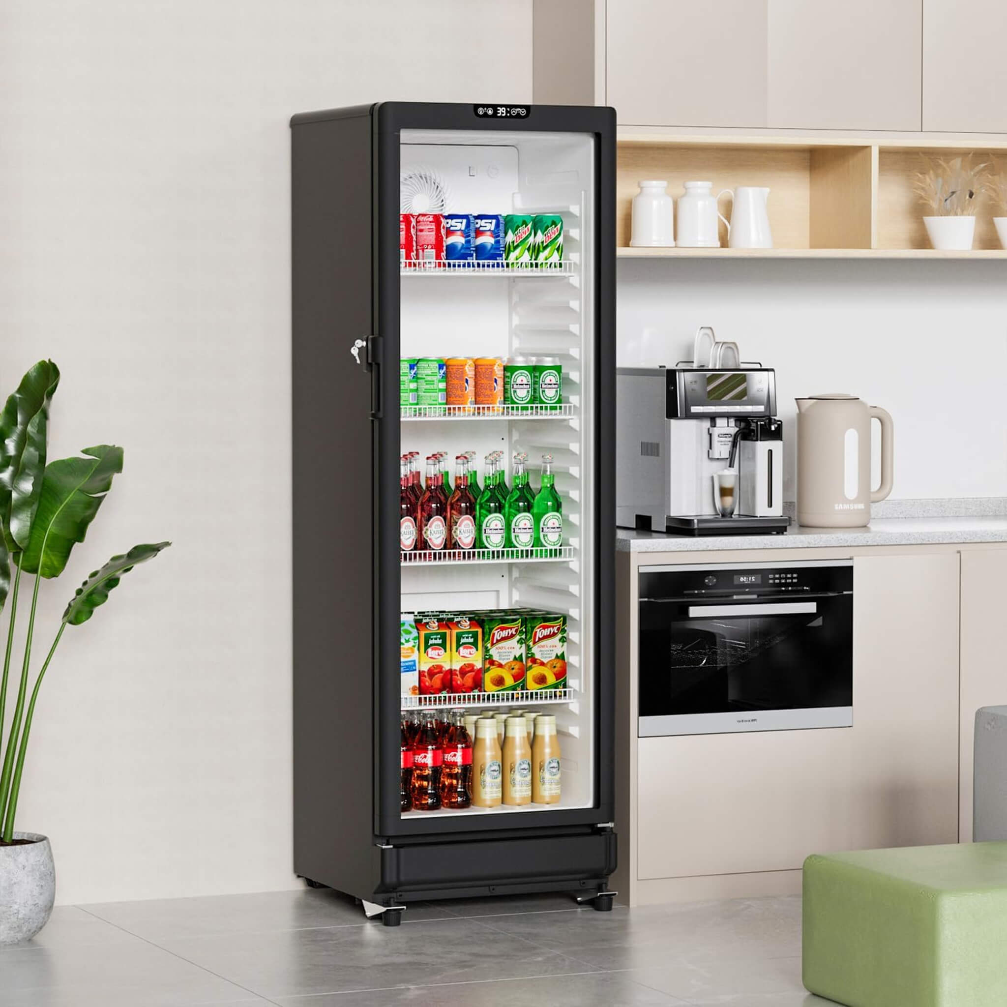 8.5 Cu.Ft Commercial Single Glass Door Beverage Merchandiser Refrigerator (SAK27946) – SAKSBY WHOLESALE, view 9
