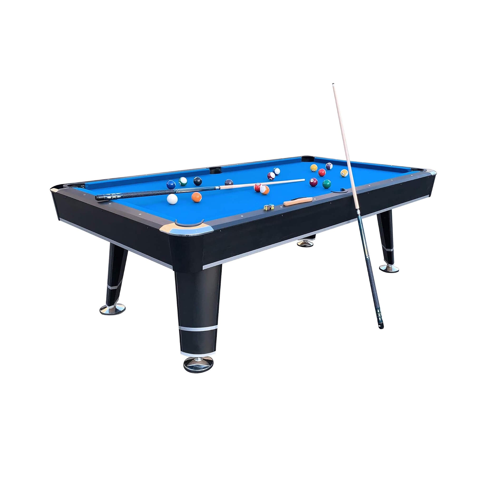 8-Foot Professional Blue Billiard Pool Table With Cues And Balls (SAK31628) – SAKSBY WHOLESALE, view 4
