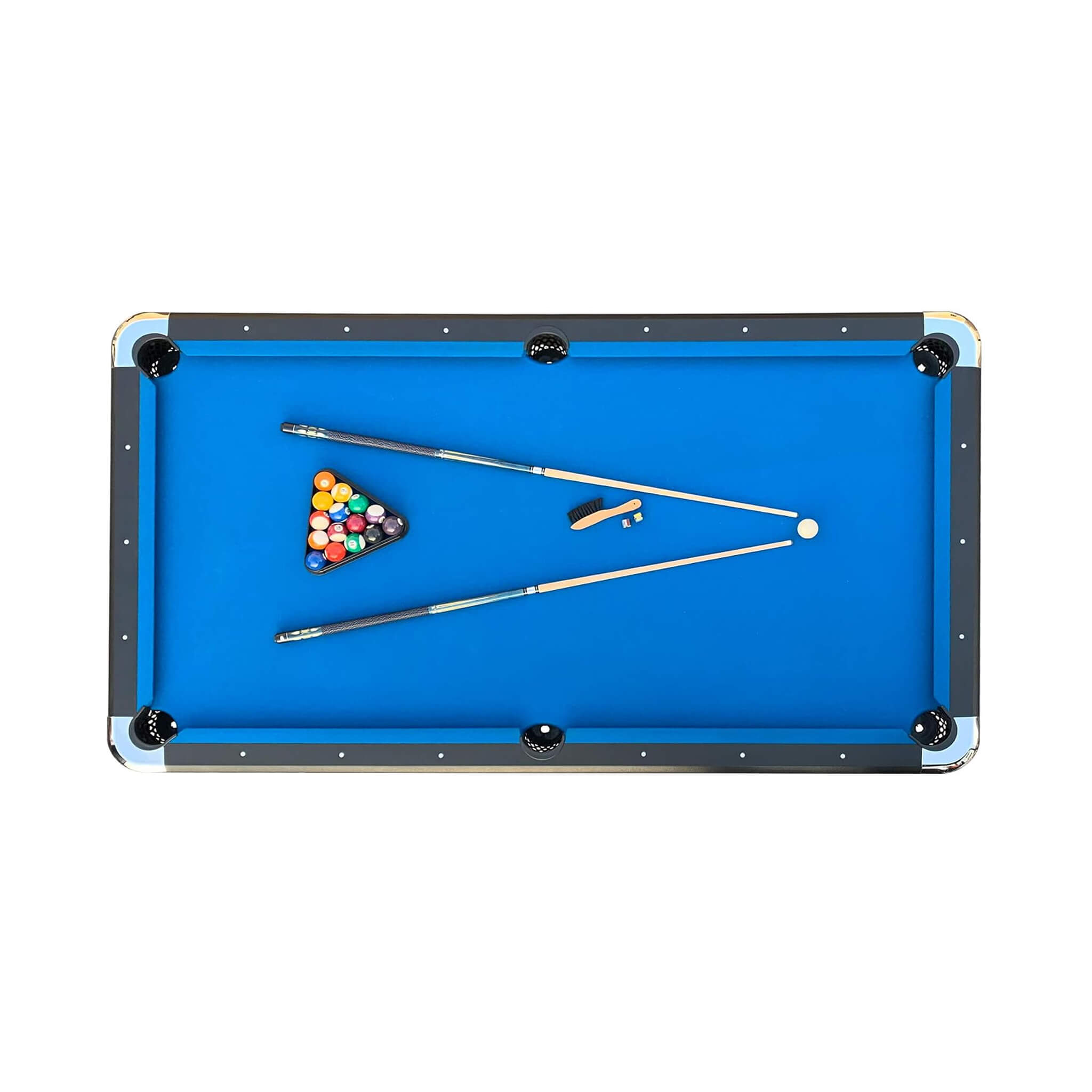 8-Foot Professional Blue Billiard Pool Table With Cues And Balls (SAK31628) – SAKSBY WHOLESALE, view 7