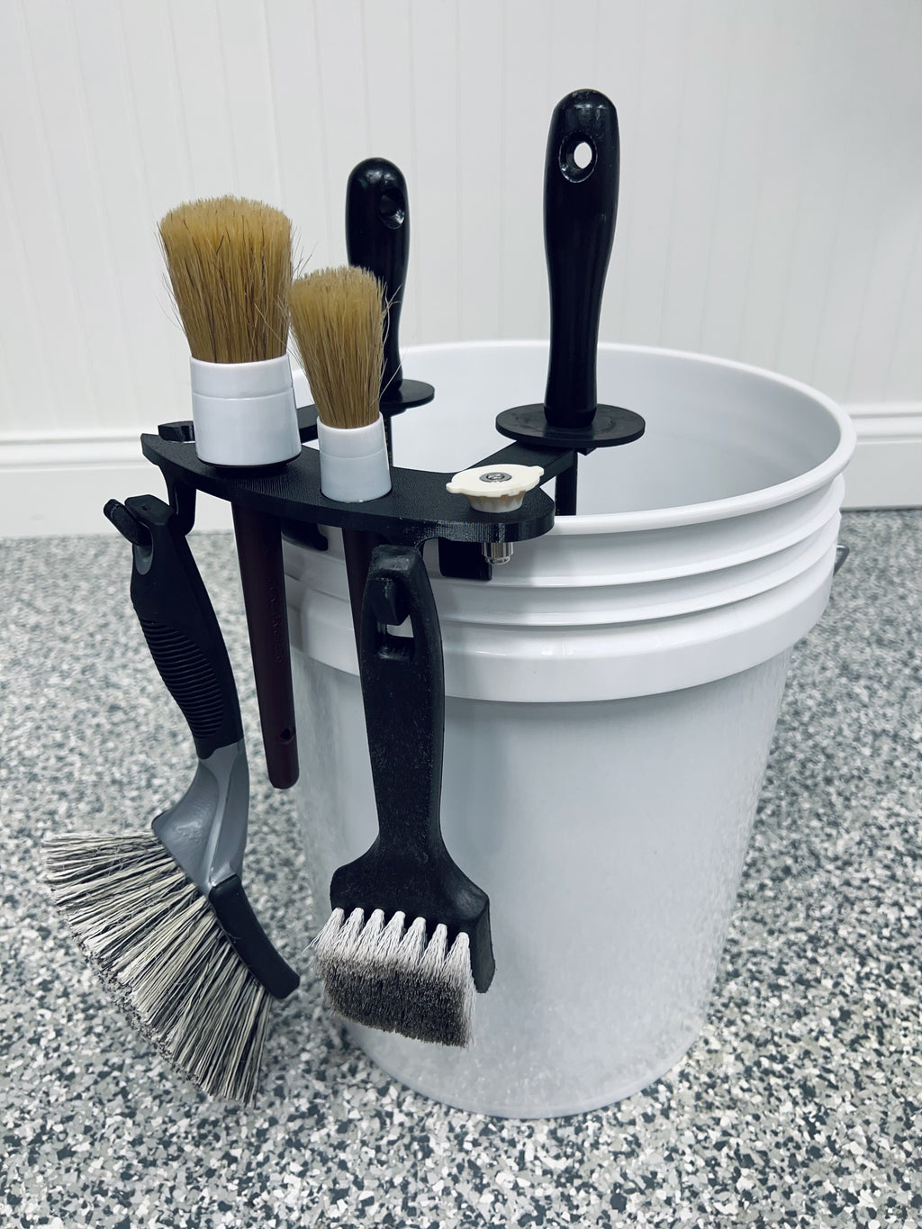 BucketCaddy - Wheel, Tire, & Detailing Brush Organizer for 5-gallon and 6-gallon Car Wash Buckets – Stubby Nozzle Co., view 2