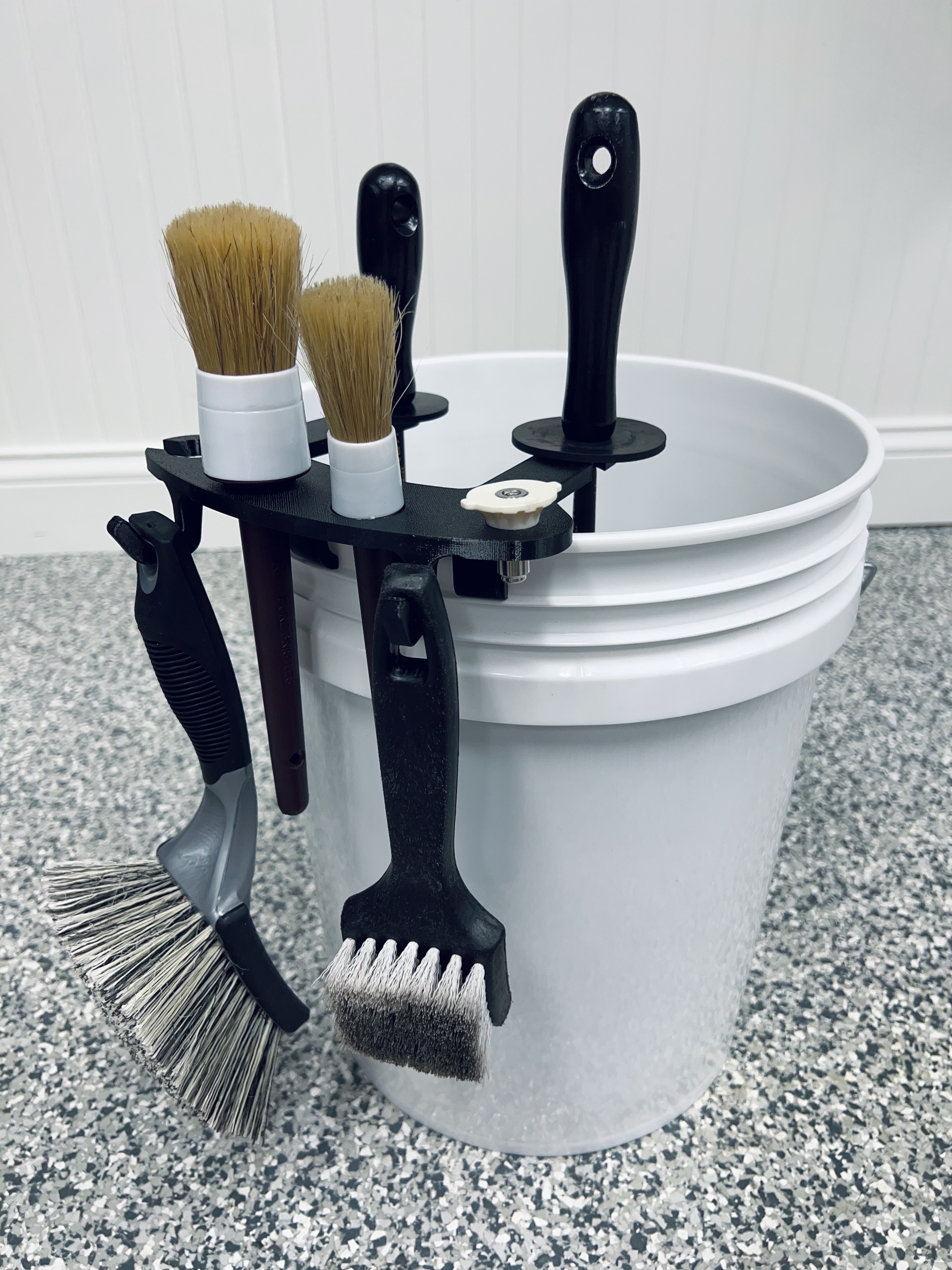 BucketCaddy - Wheel, Tire, & Detailing Brush Organizer for 5-gallon and 6-gallon Car Wash Buckets – Stubby Nozzle Co., view 2
