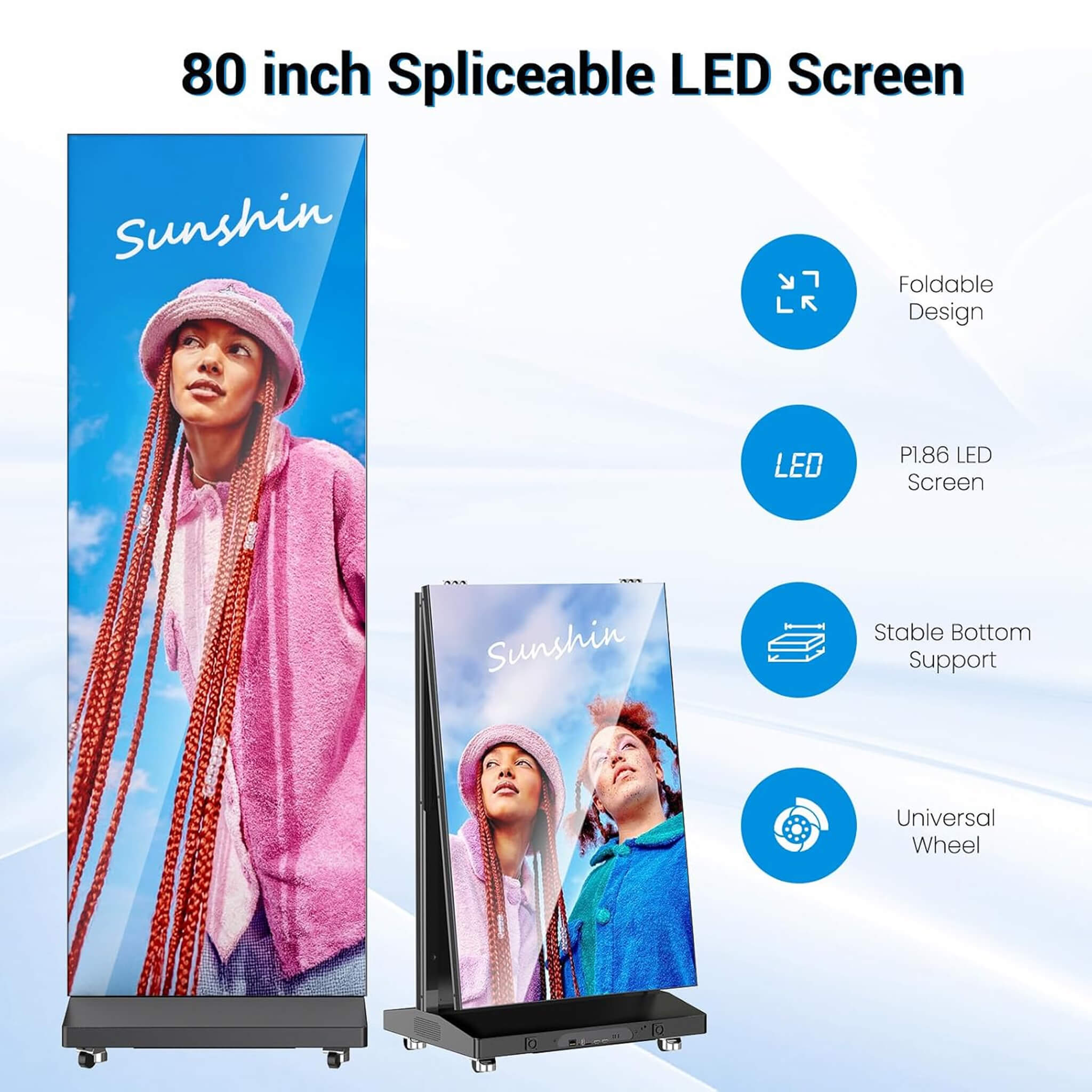 80-Inch Commercial Ultra-High Resolution LED Digital Advertising Signage Display (SAK50816) – SAKSBY WHOLESALE, view 4