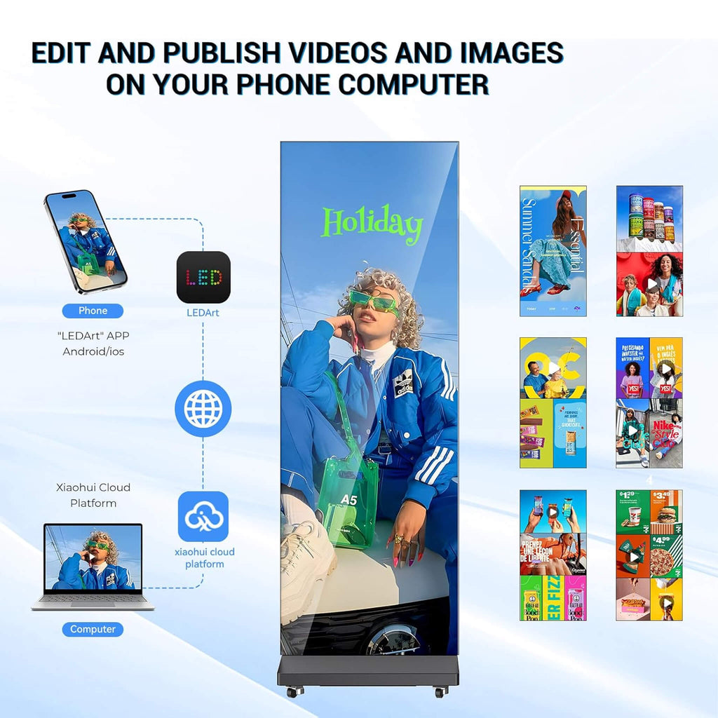 80-Inch Commercial Ultra-High Resolution LED Digital Advertising Signage Display (SAK50816) – SAKSBY WHOLESALE, view 5