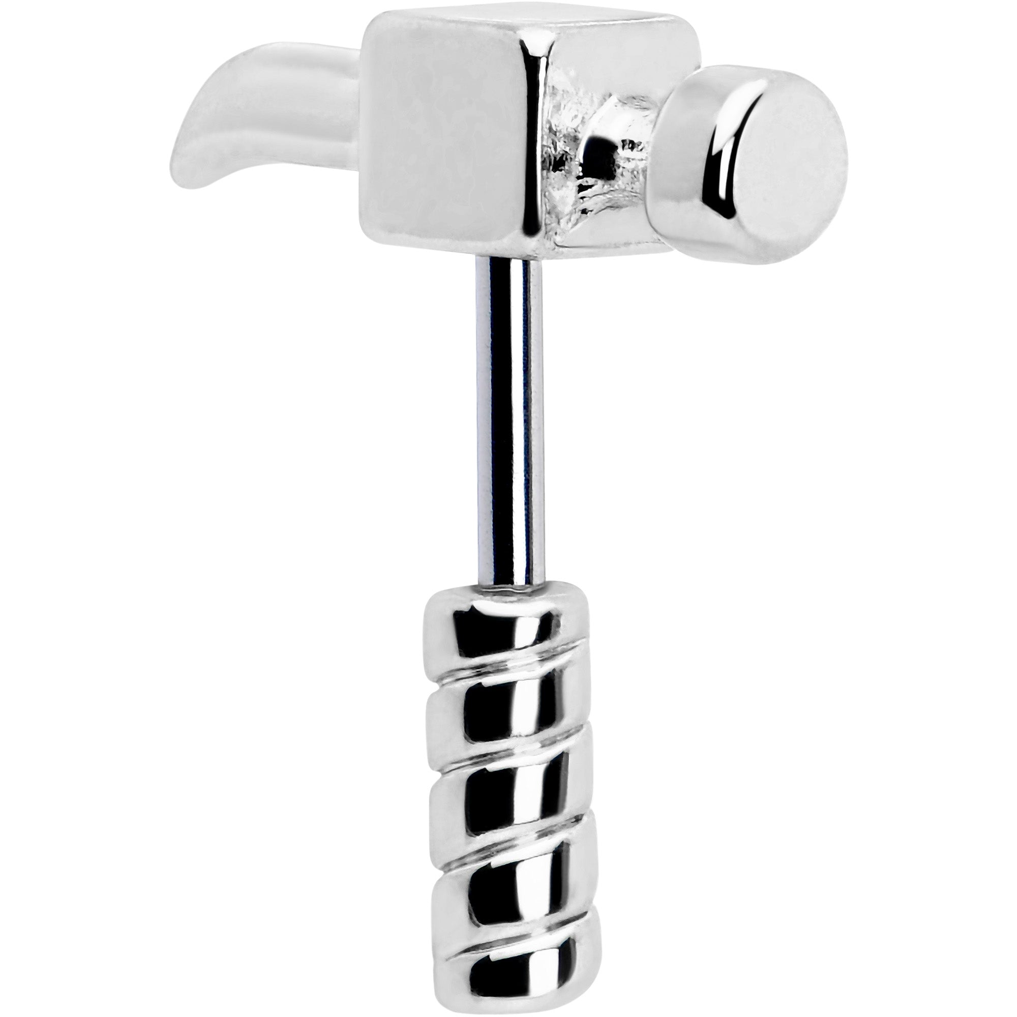 BodyCandy 16G 1/4 Optical Illusion Hammer Cartilage Tragus Earring — main product shot