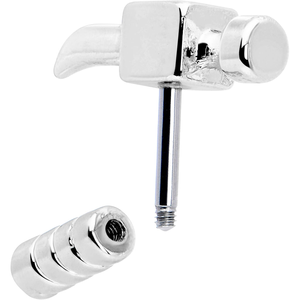 BodyCandy 16G 1/4 Optical Illusion Hammer Cartilage Tragus Earring — lifestyle context