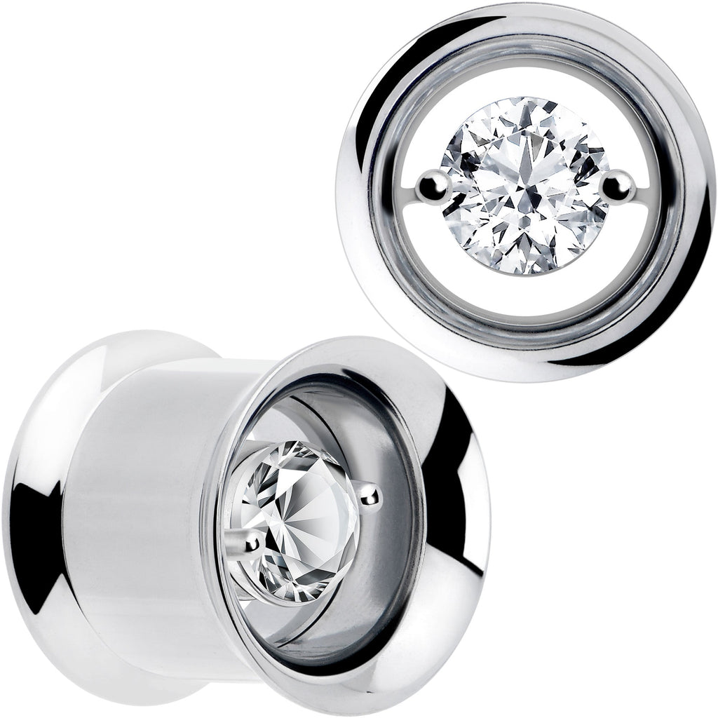 BodyCandy Gem Floating Screw Fit Tunnel Plug Set Available Sizes 8mm to 16mm — packaging