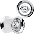 BodyCandy Gem Floating Screw Fit Tunnel Plug Set Available Sizes 8mm to 16mm — color detail
