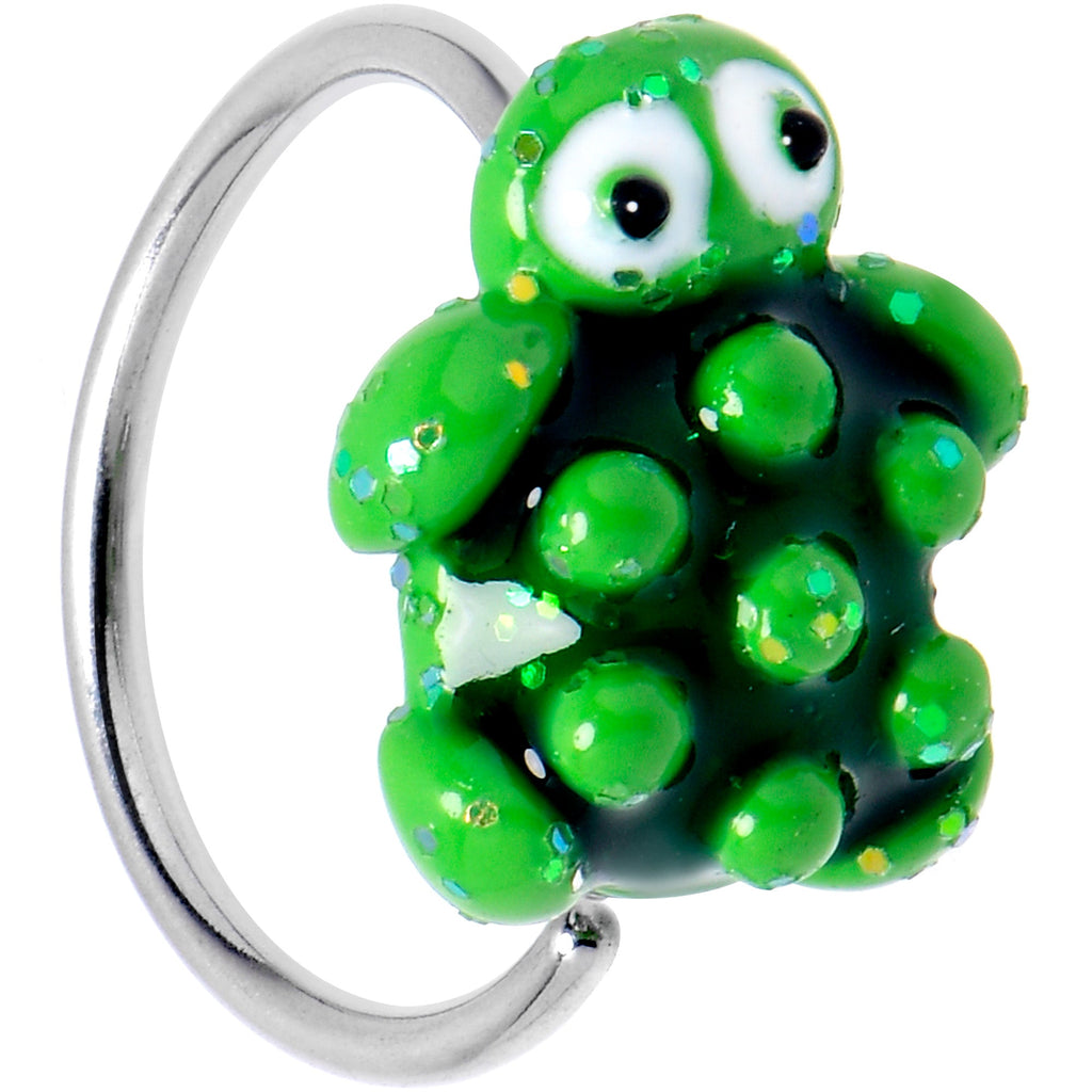 BodyCandy 20G 5/16 Texture Turtle Nose Hoop — main product shot