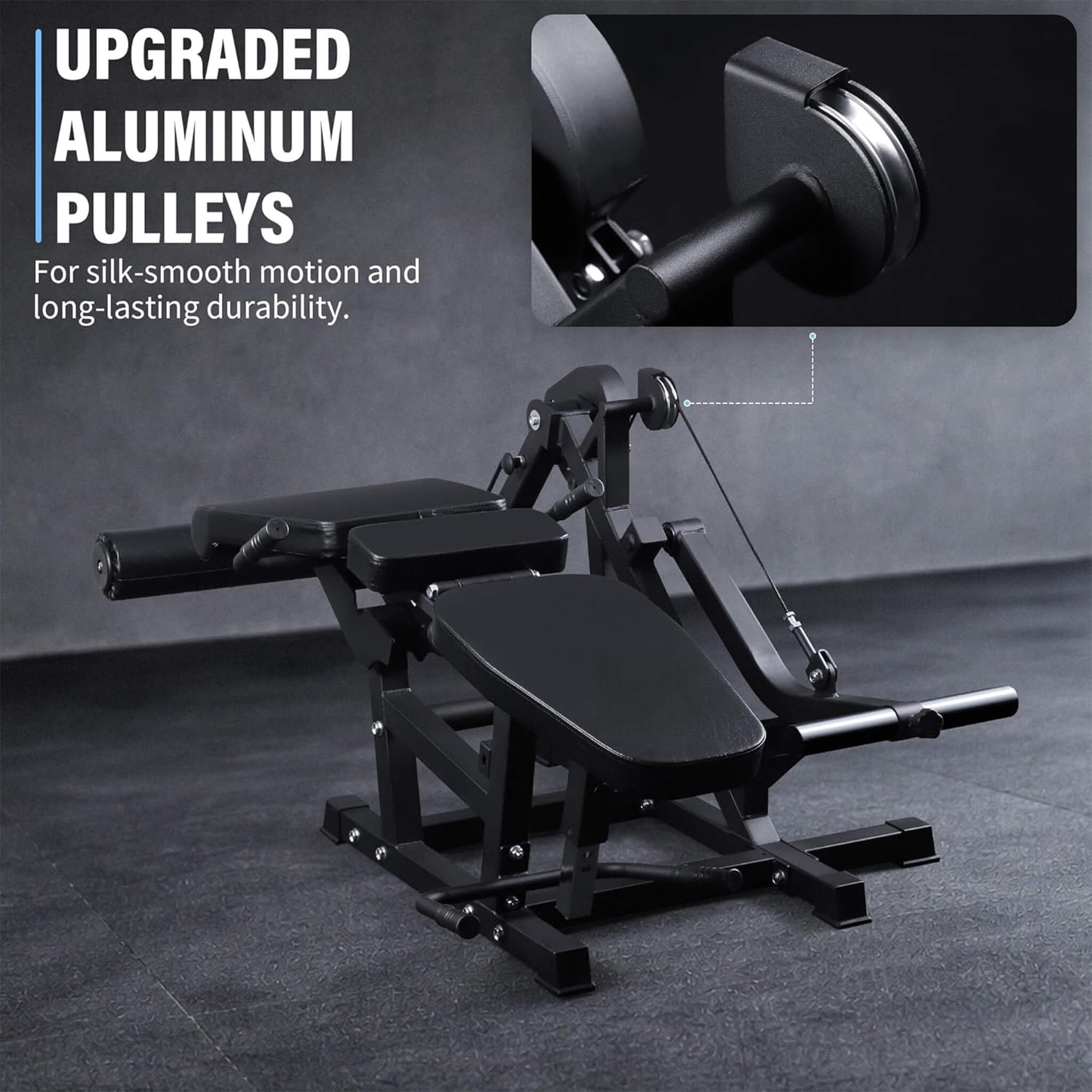 Rovix 800LBS Adjustable Lower Body Leg Extension And Curl Machine (SAK70528) – SAKSBY WHOLESALE, view 3