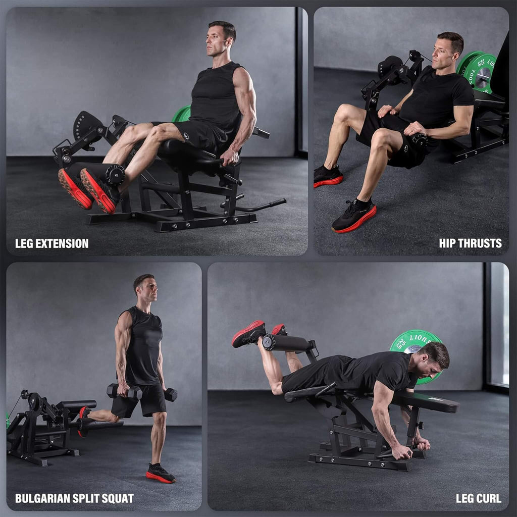 Rovix 800LBS Adjustable Lower Body Leg Extension And Curl Machine (SAK70528) – SAKSBY WHOLESALE, view 4