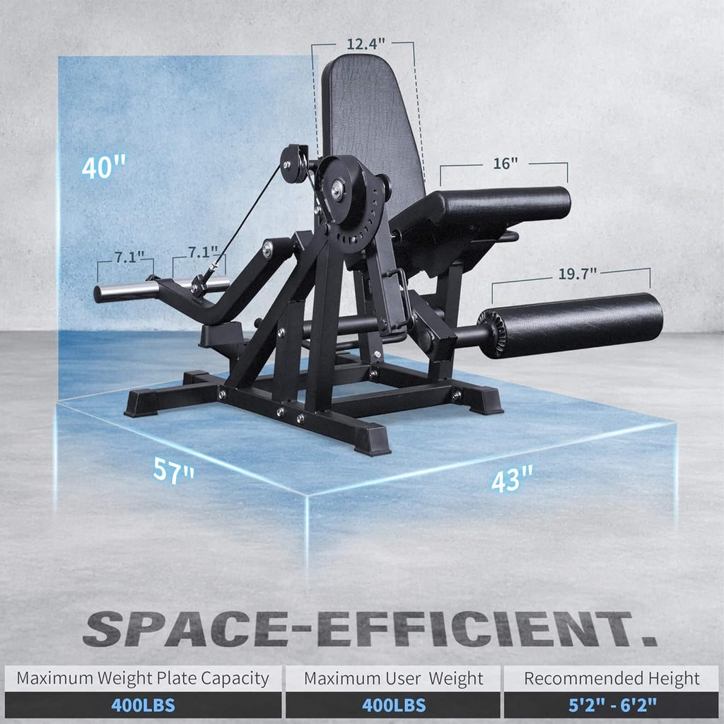Rovix 800LBS Adjustable Lower Body Leg Extension And Curl Machine (SAK70528) – SAKSBY WHOLESALE, view 9