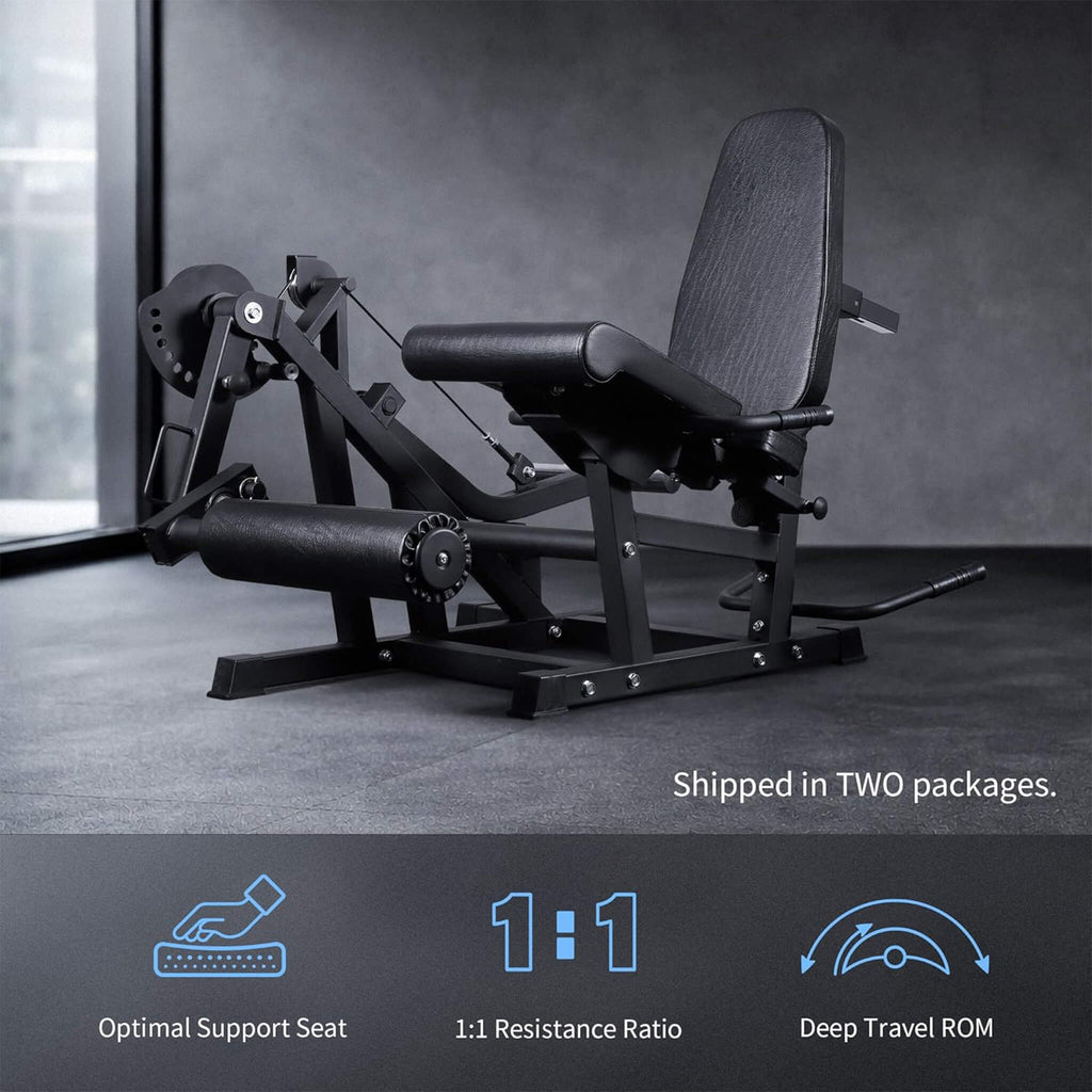 Rovix 800LBS Adjustable Lower Body Leg Extension And Curl Machine (SAK70528) – SAKSBY WHOLESALE, view 6