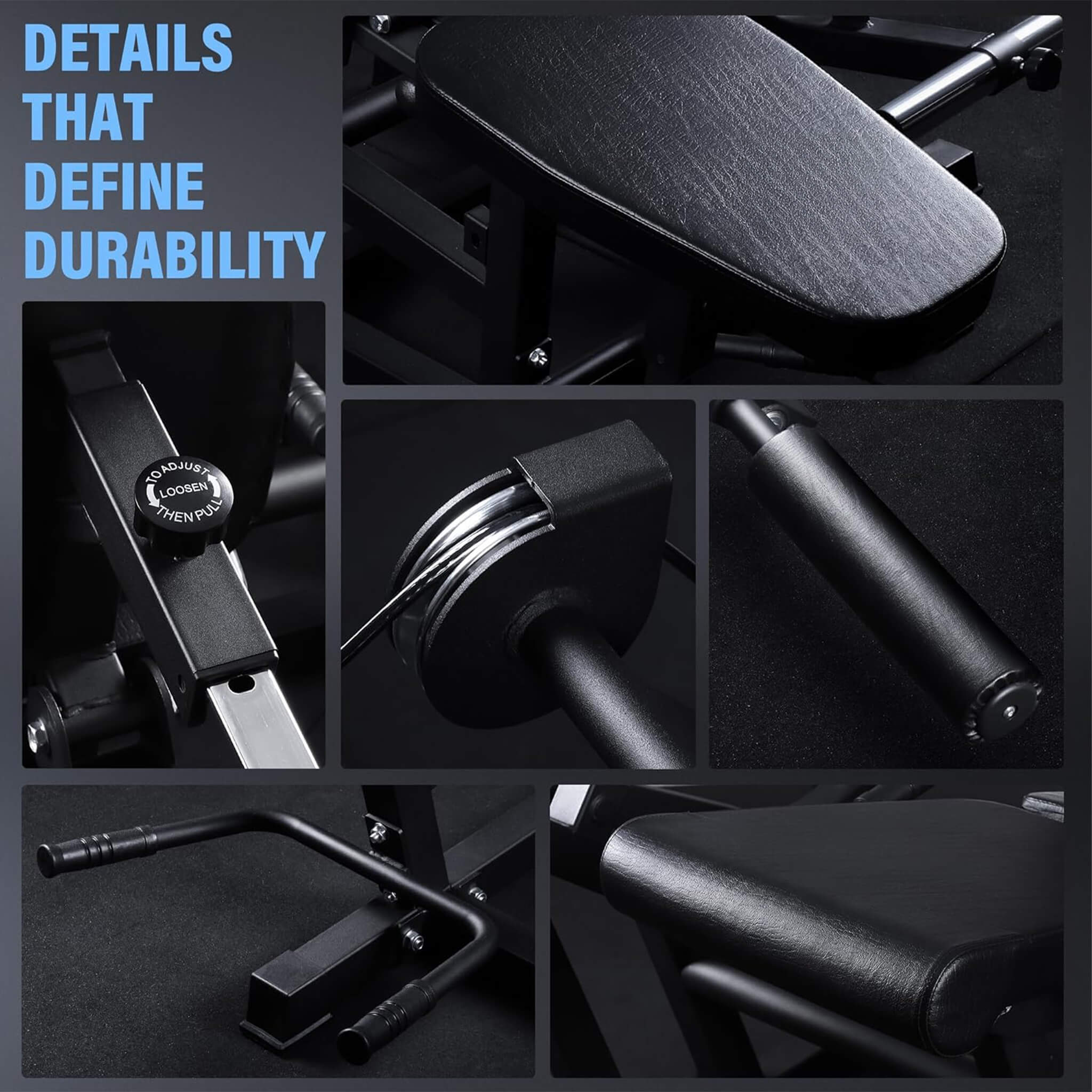 Rovix 800LBS Adjustable Lower Body Leg Extension And Curl Machine (SAK70528) – SAKSBY WHOLESALE, view 8