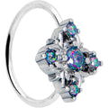 BodyCandy 20G 5/16 Vitrail CZ Gem Beauty Cross Nose Hoop — main product shot