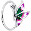 BodyCandy 20G 5/16 Profile Butterfly Nose Hoop — main product shot