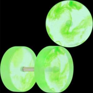 BodyCandy Glow in the Dark Two Tone Cheater Plug Set — alternative angle