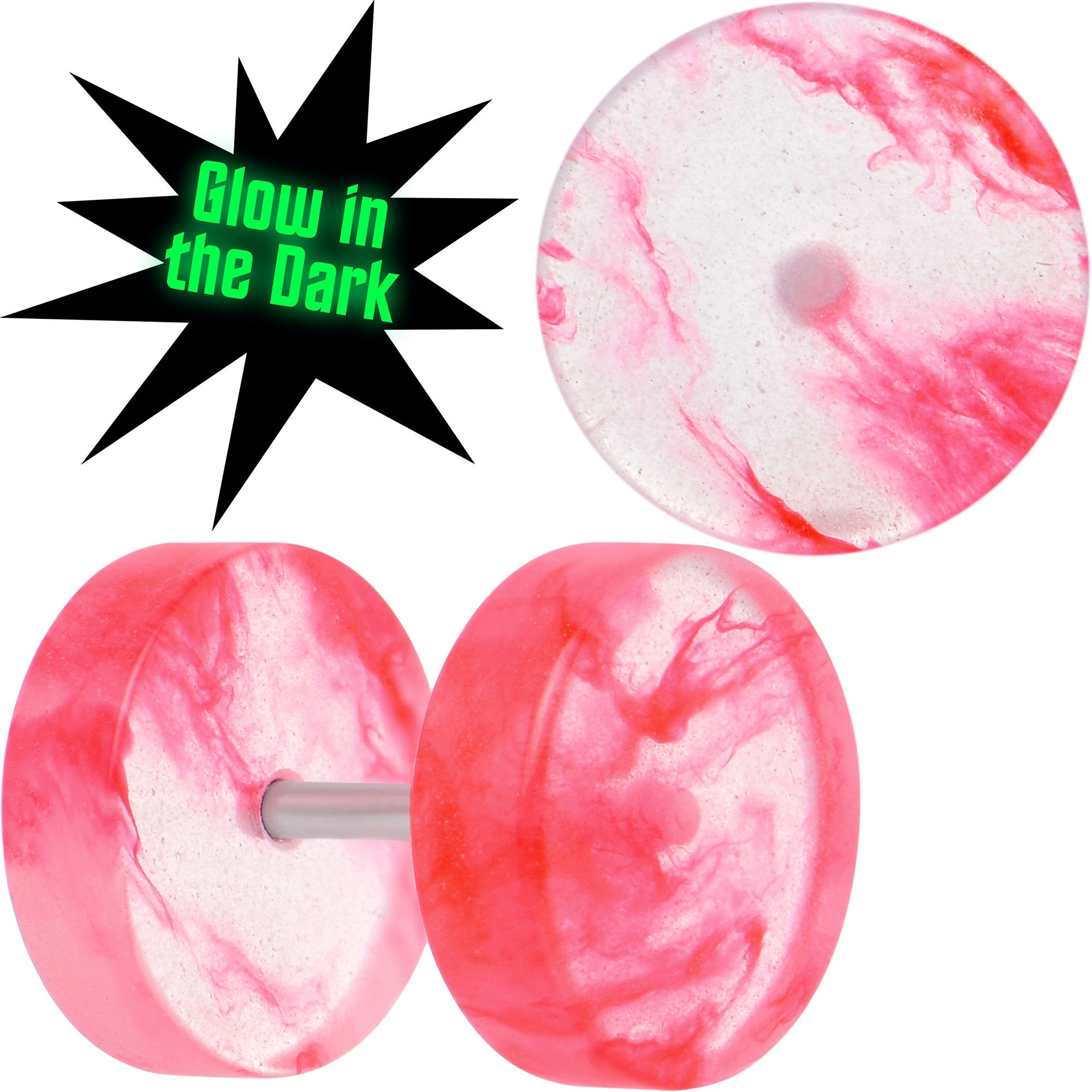 BodyCandy Glow in the Dark Two Tone Cheater Plug Set — packaging