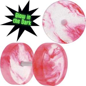 BodyCandy Glow in the Dark Two Tone Cheater Plug Set — main product shot