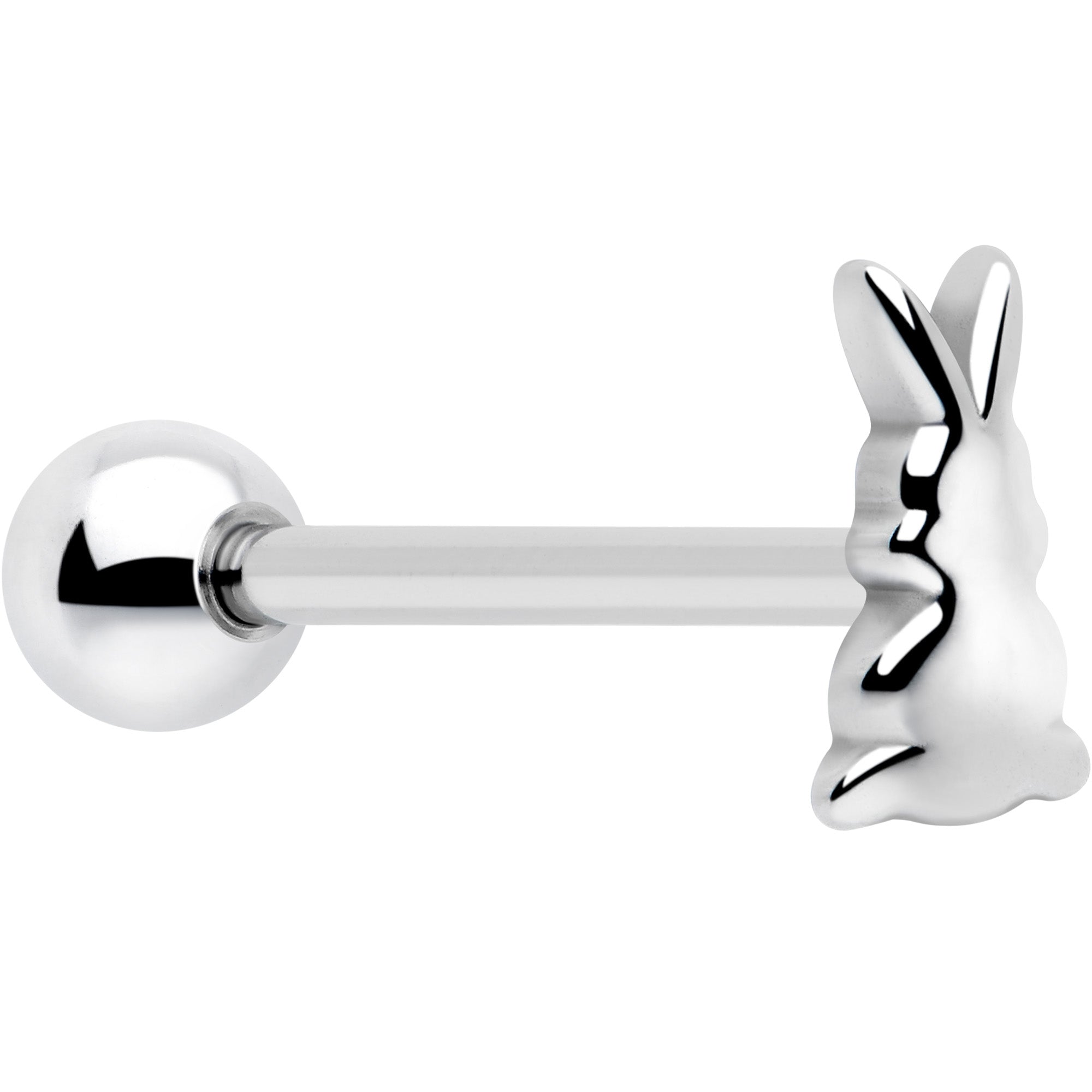 BodyCandy Bunny Rabbit Easter Barbell Tongue Ring — main product shot