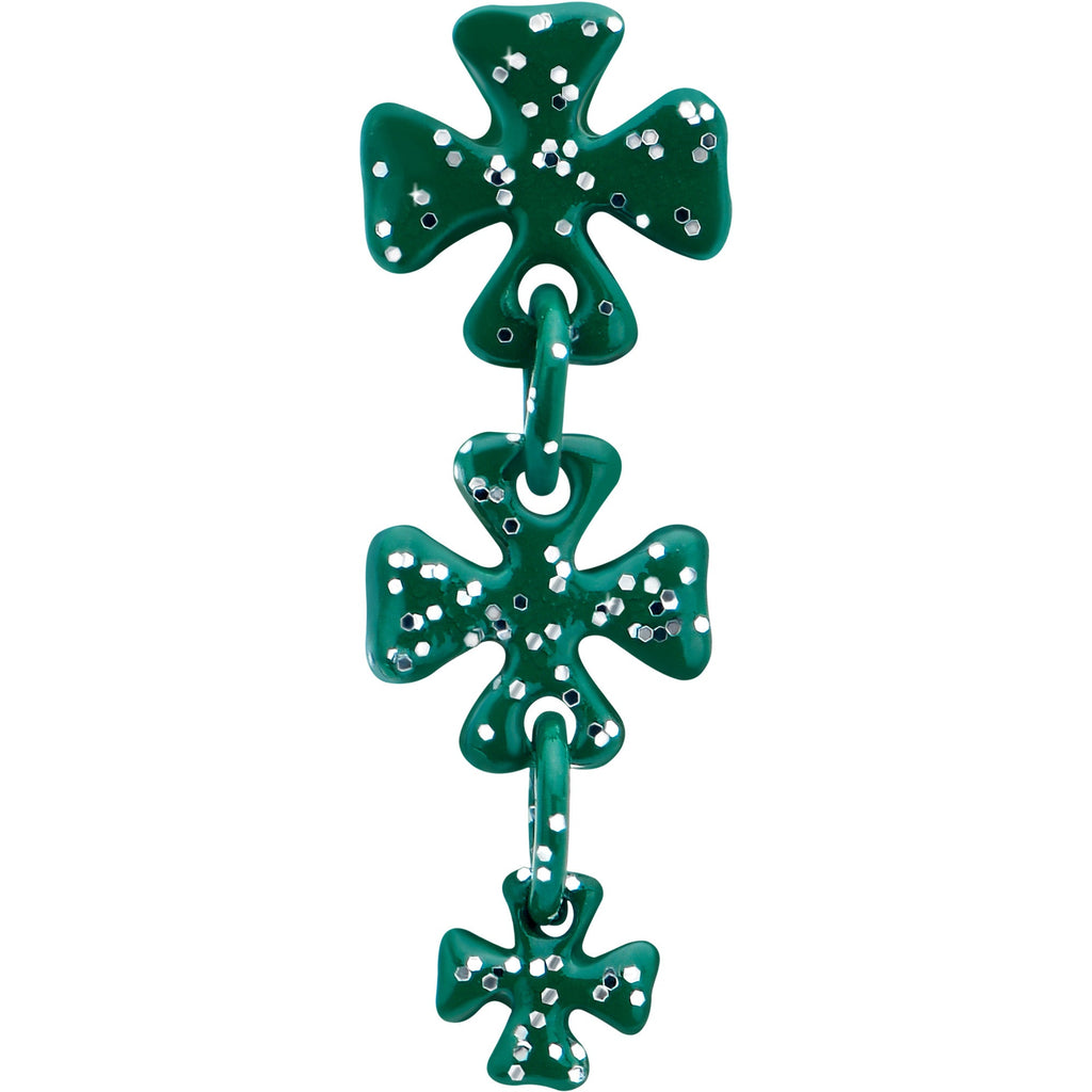 BodyCandy 16G 5/16 Polka Dot Shamrock Dangle Cartilage Tragus Earring — lifestyle context