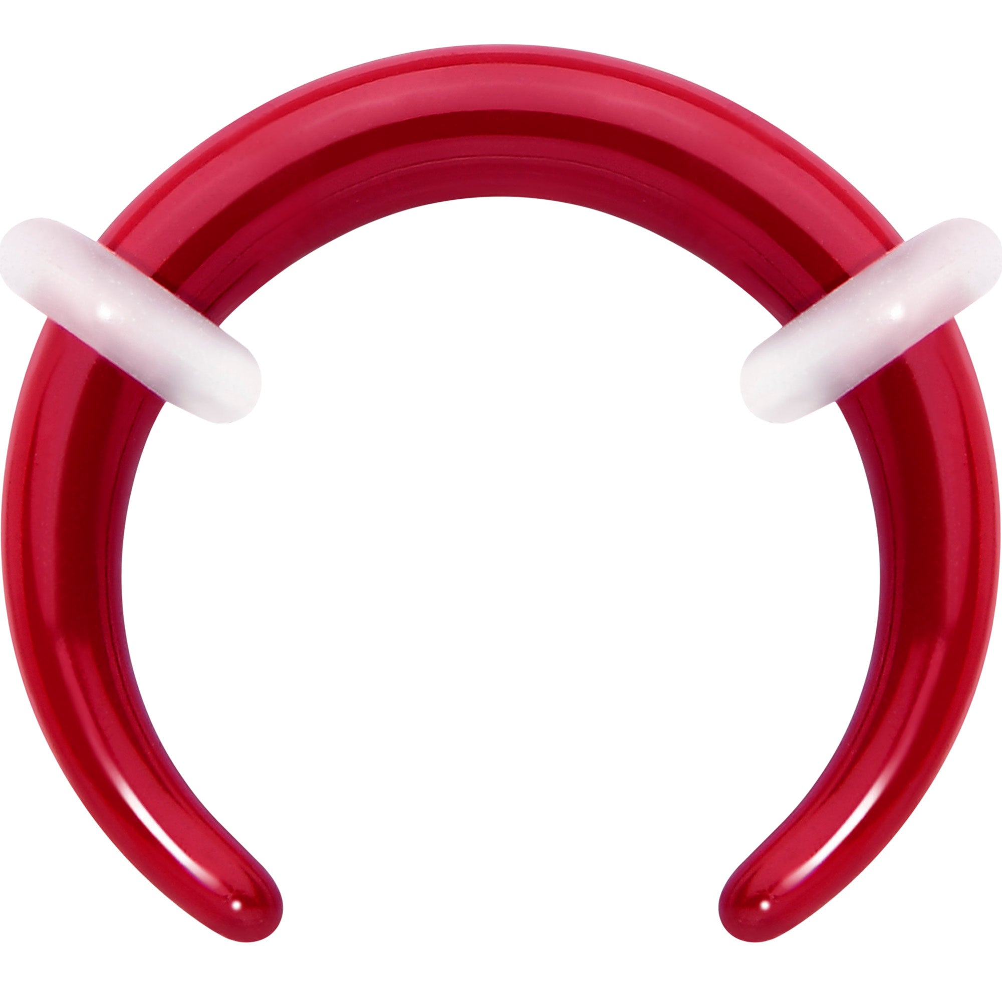 BodyCandy Stainless Steel Crescent Pincher Septum Ring - 14G and 16G — comparison shot