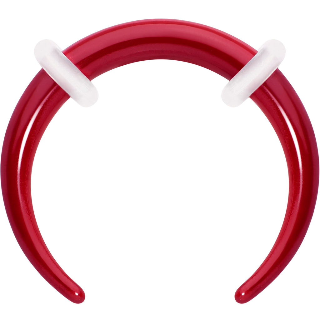 BodyCandy Stainless Steel Crescent Pincher Septum Ring - 14G and 16G — feature highlight