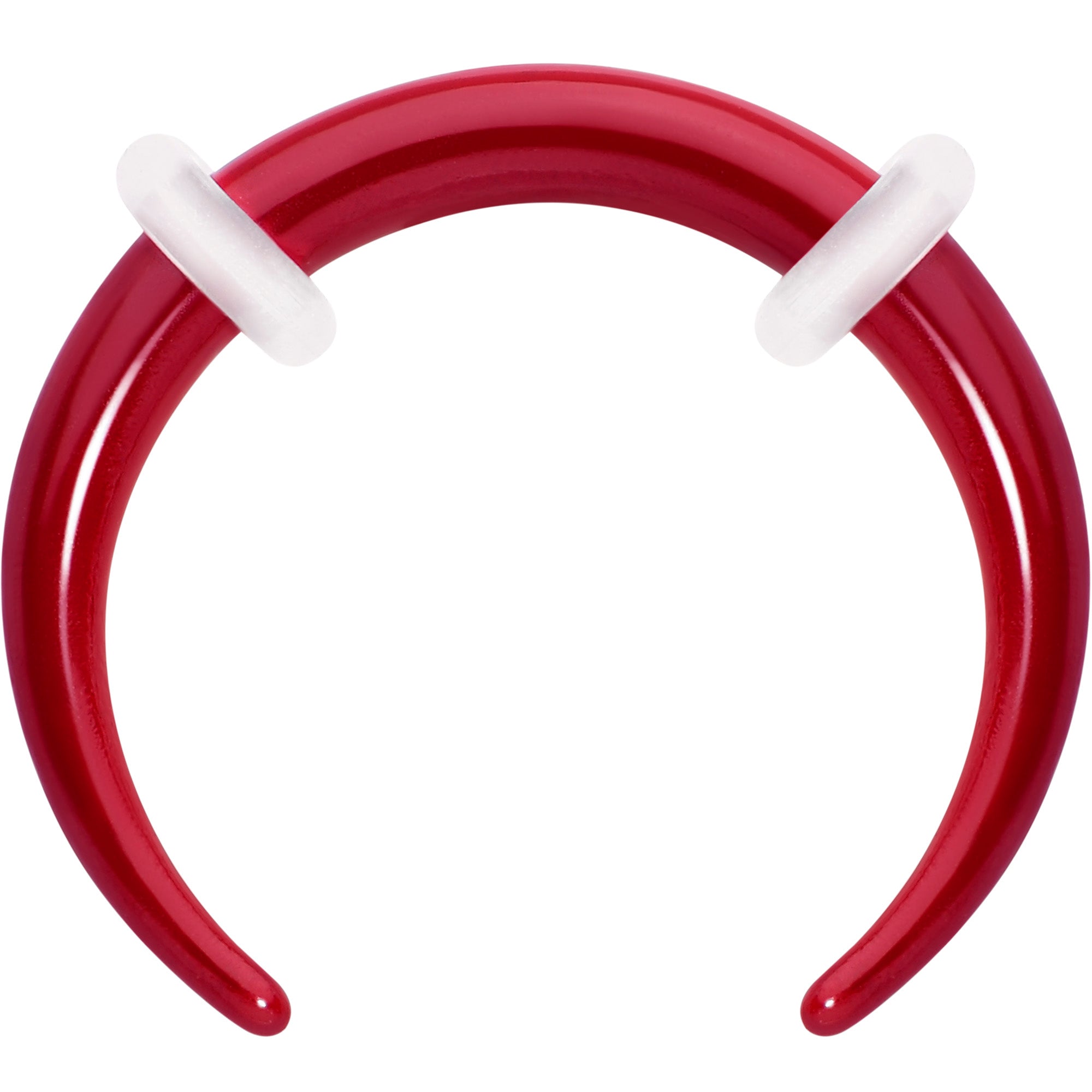 BodyCandy Stainless Steel Crescent Pincher Septum Ring - 14G and 16G — feature highlight