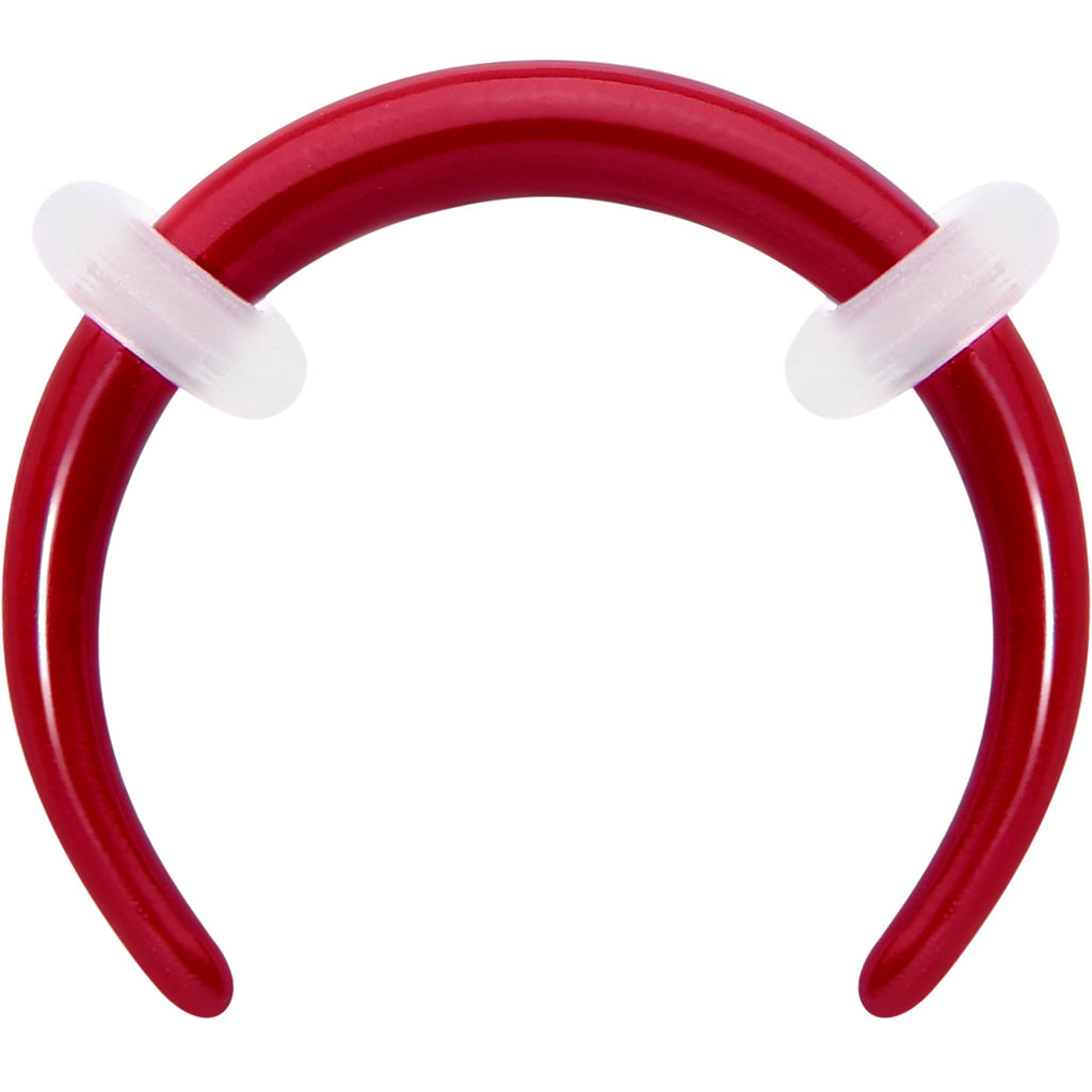 BodyCandy Stainless Steel Crescent Pincher Septum Ring - 14G and 16G — flat-lay composition