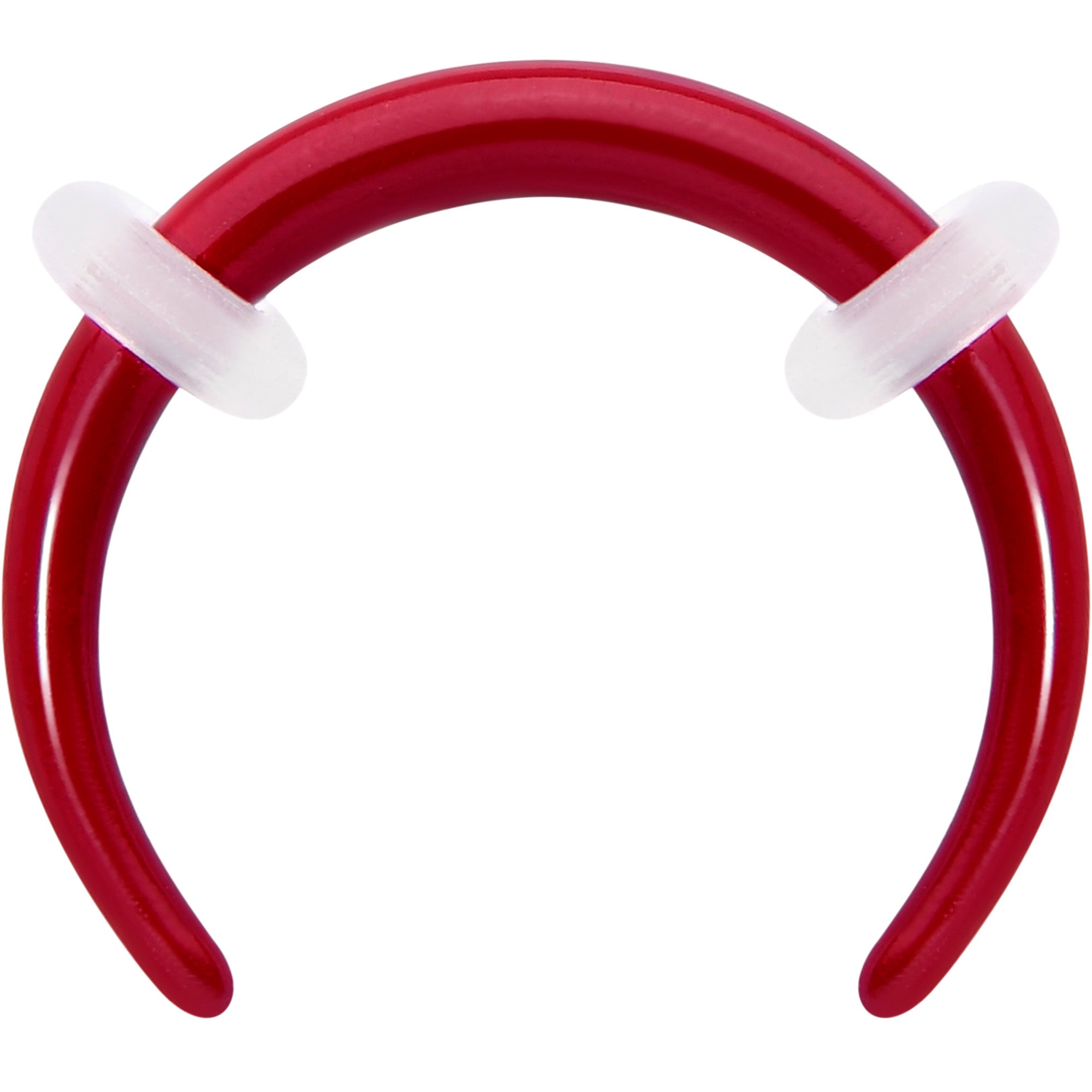 BodyCandy Stainless Steel Crescent Pincher Septum Ring - 14G and 16G — flat-lay composition