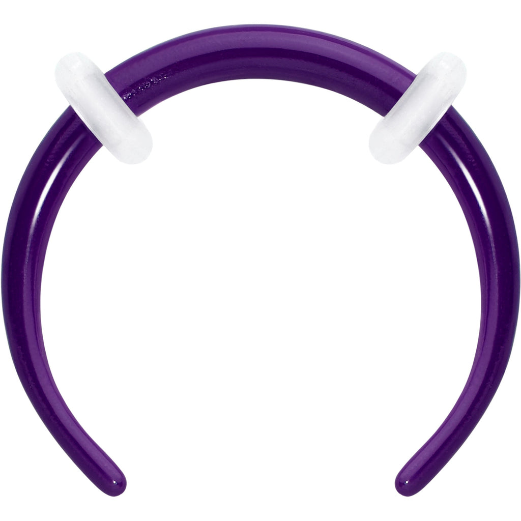 BodyCandy Stainless Steel Crescent Pincher Septum Ring - 14G and 16G — main product shot