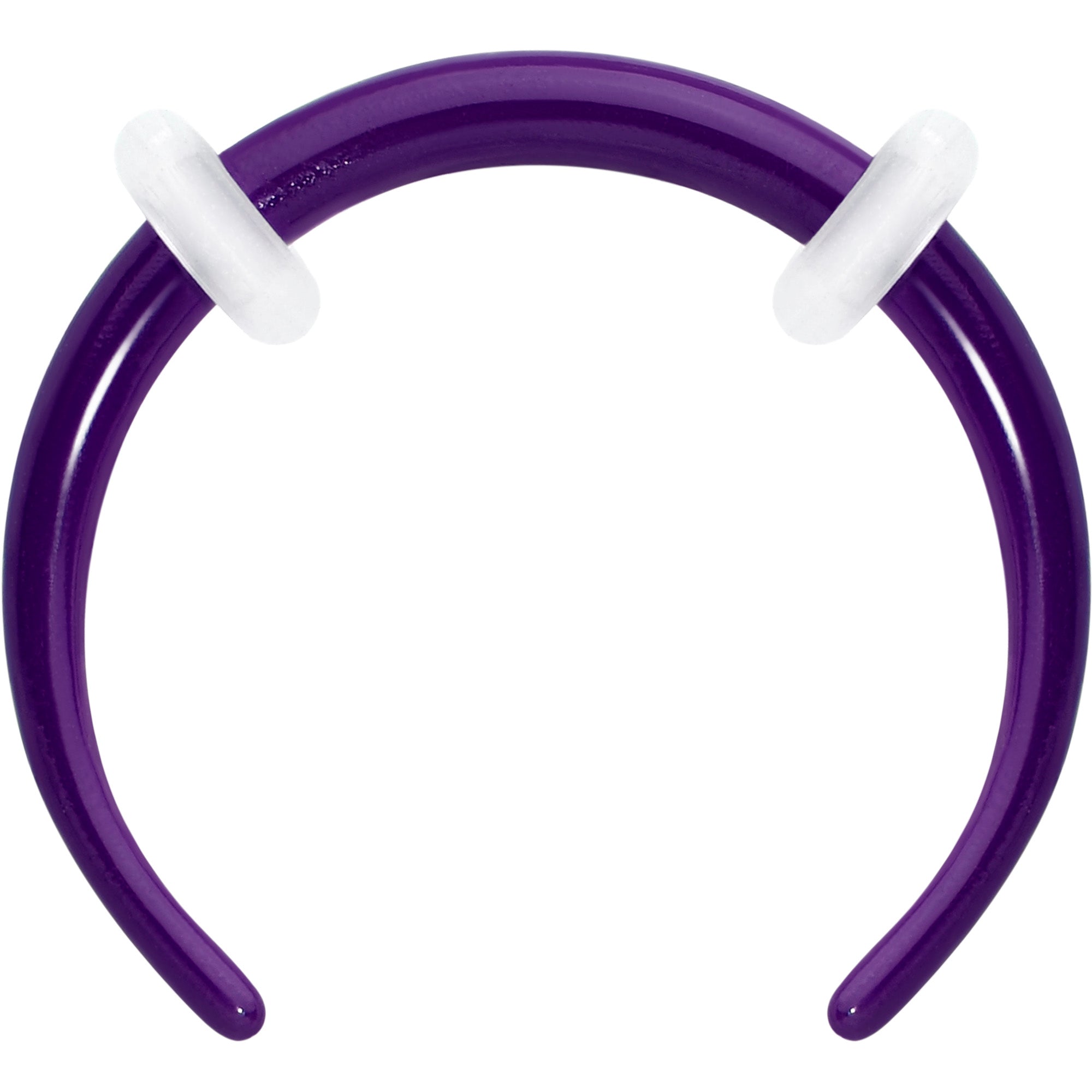 BodyCandy Stainless Steel Crescent Pincher Septum Ring - 14G and 16G — main product shot