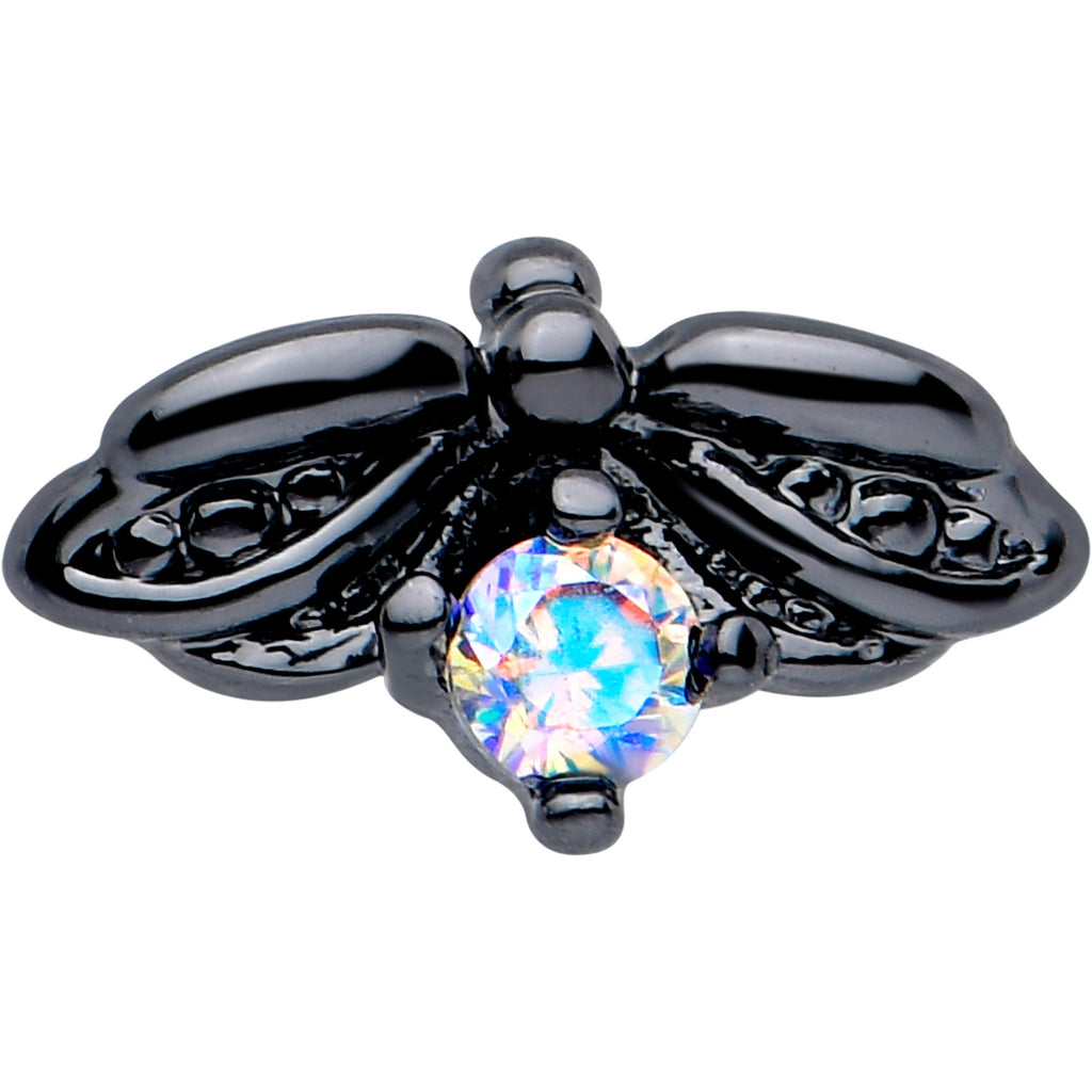 BodyCandy 20G 7mm Aurora Gem Black Beauty Bug L Shape Nose Ring — lifestyle context