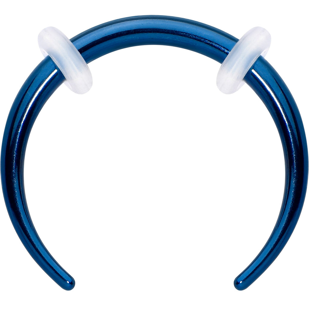 BodyCandy Stainless Steel Crescent Pincher Septum Ring - 14G and 16G — lifestyle context